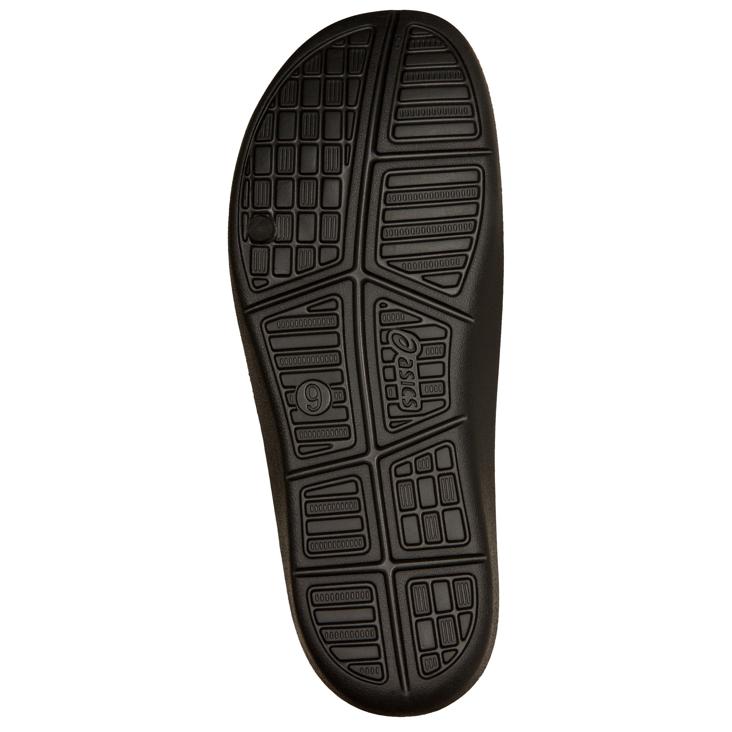 BLACK/WHITE - Asics - AS001 Unisex Adults Slide Sandals - 3