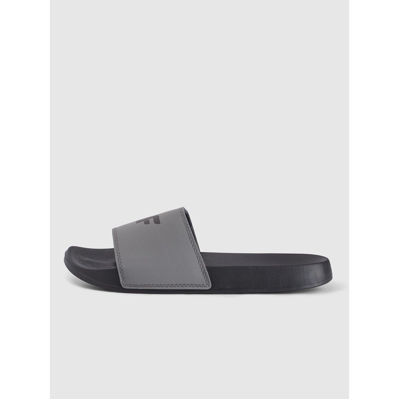 Black/Grey - 4F - Men's Logo Slider - 1