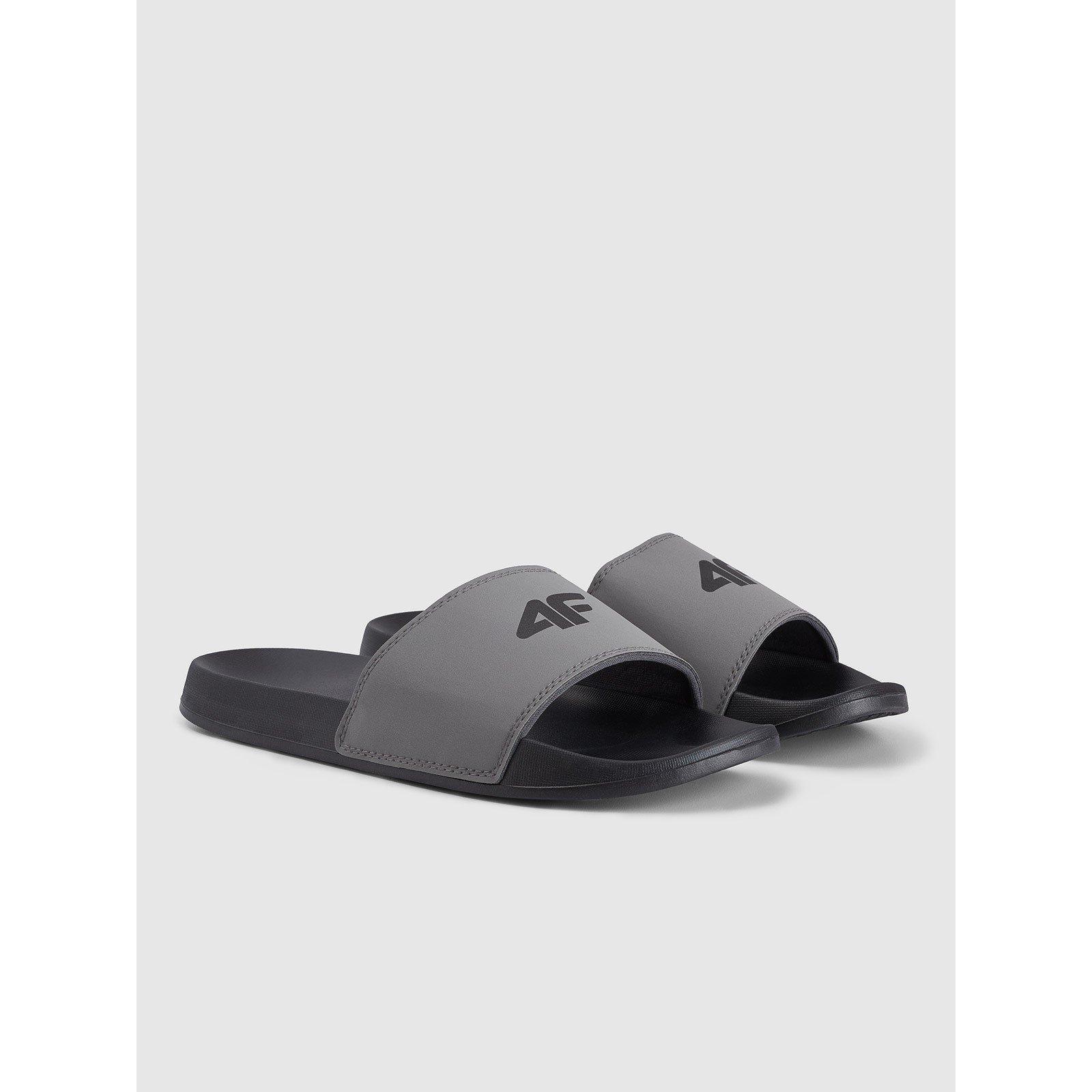 Sort/Grå - 4F - Men's Logo Slider - 2