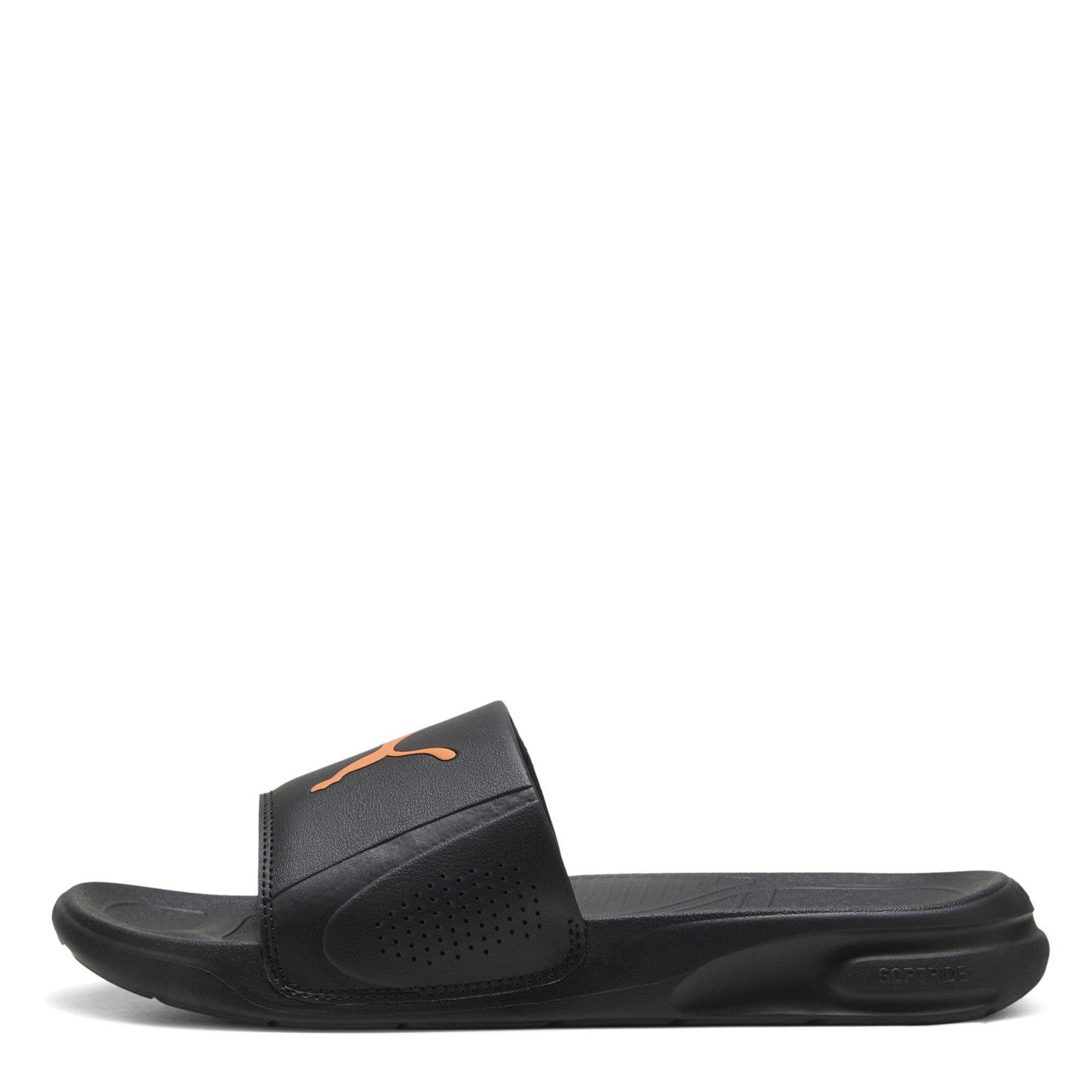 Puma Blk/Orange - Puma - Softride TeamcatSn54 Pool Sliders - 2