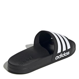 CBlk/FWht/CBlk - adidas - Adilette Shower Mens Slide Sandals - 4