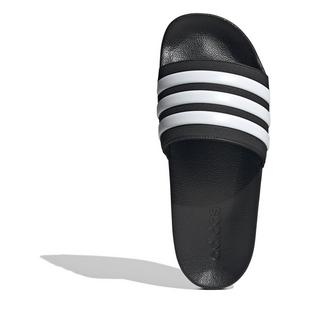CBlk/FWht/CBlk - adidas - Adilette Shower Mens Slide Sandals - 5