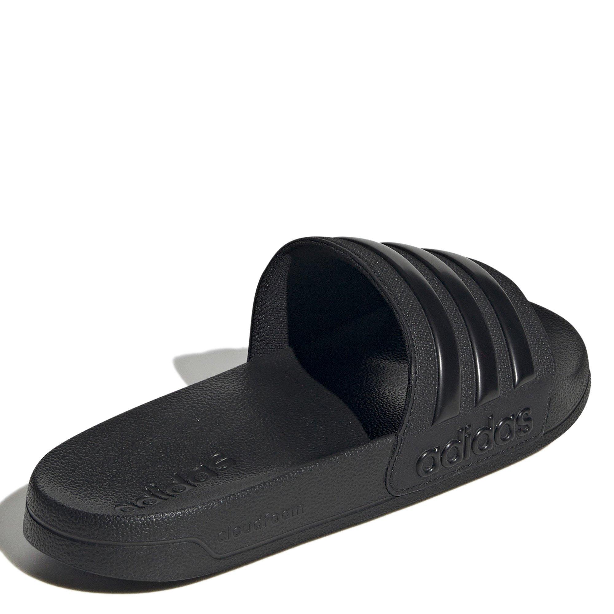 CBlack/Blk/CBlk - adidas - Adilette Shower Cloudfoam Slip On Pool Sliders - 6