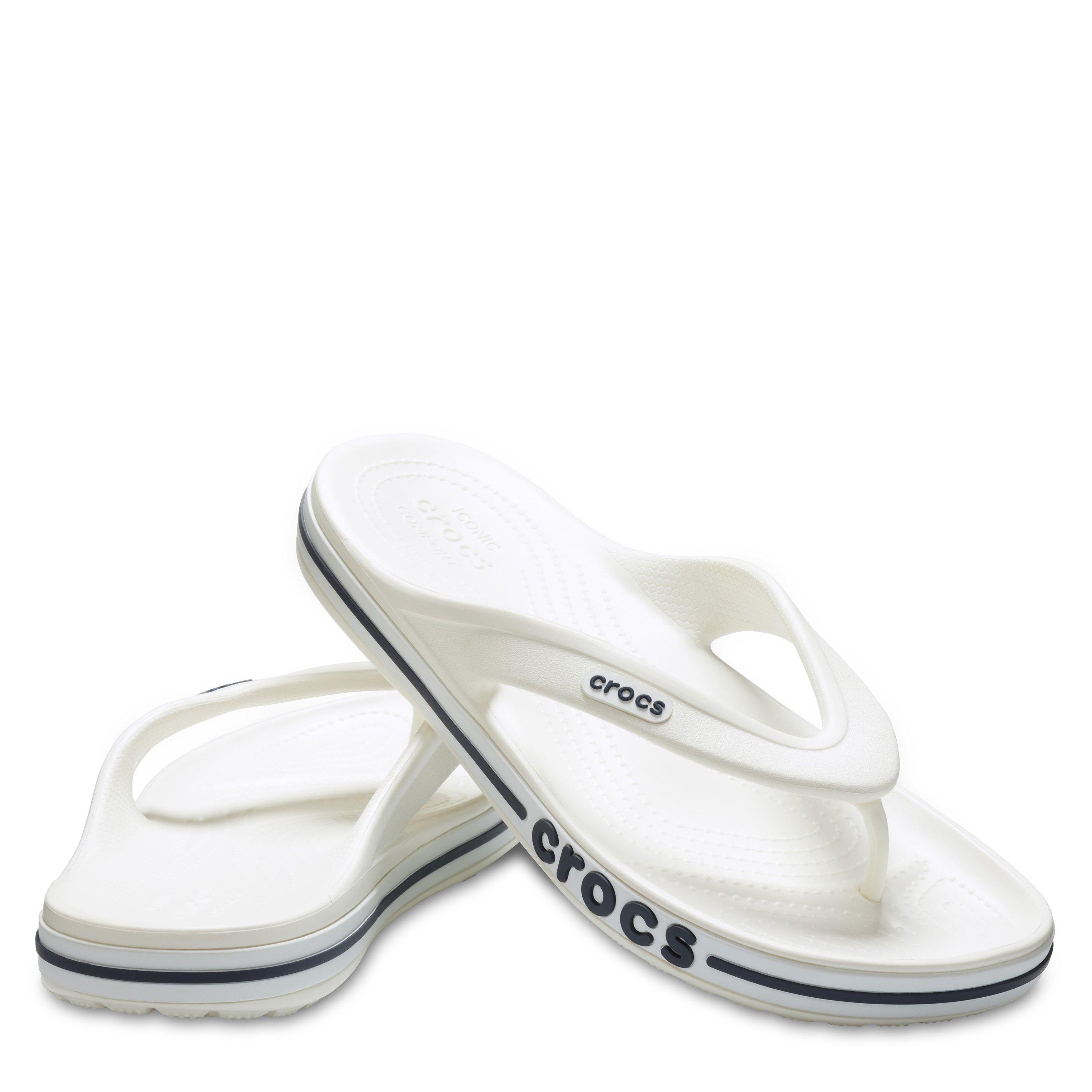 Hvid/Marineblå - Crocs - Bayaband Flip Flop Mens - 2
