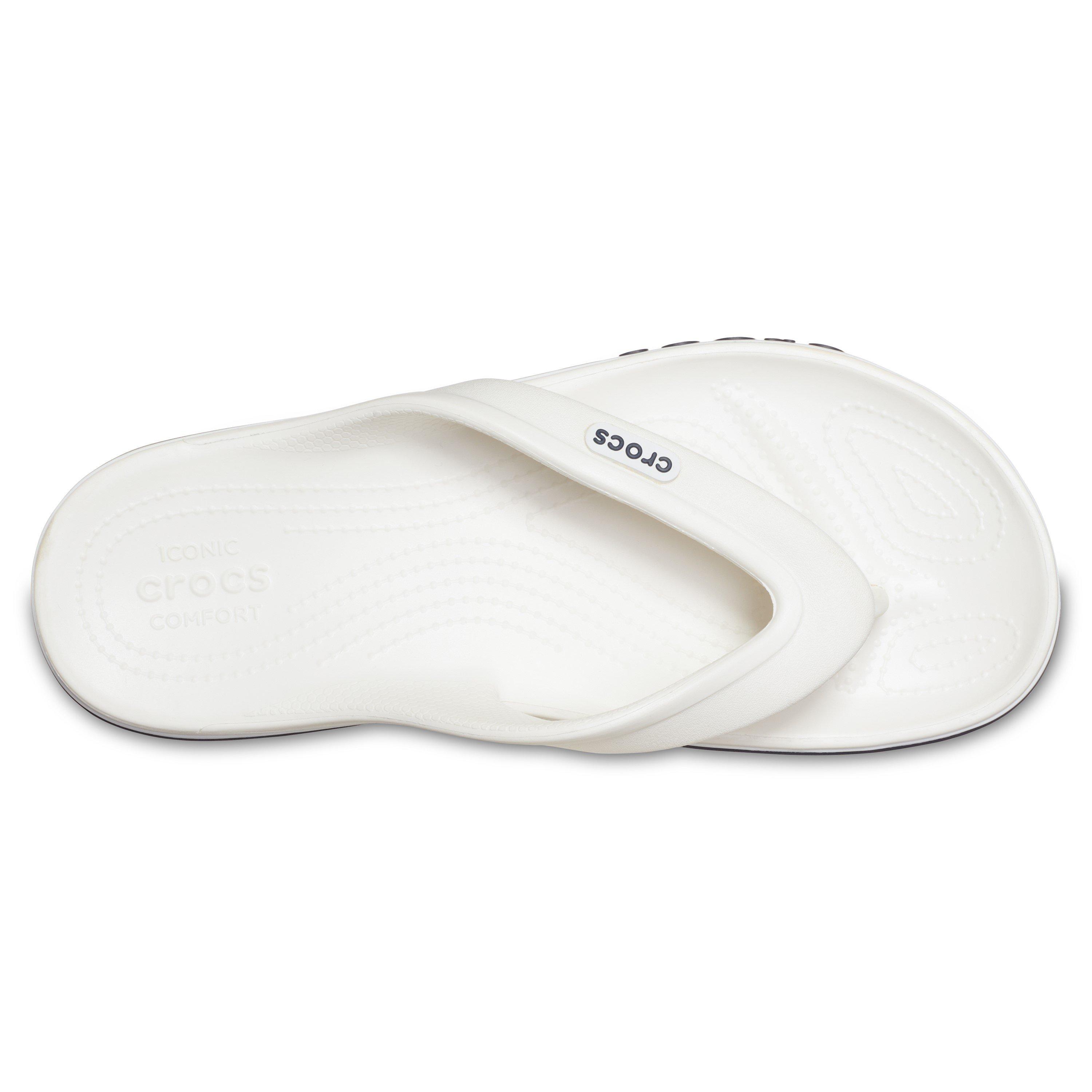 Hvid/Marineblå - Crocs - Bayaband Flip Flop Mens - 3