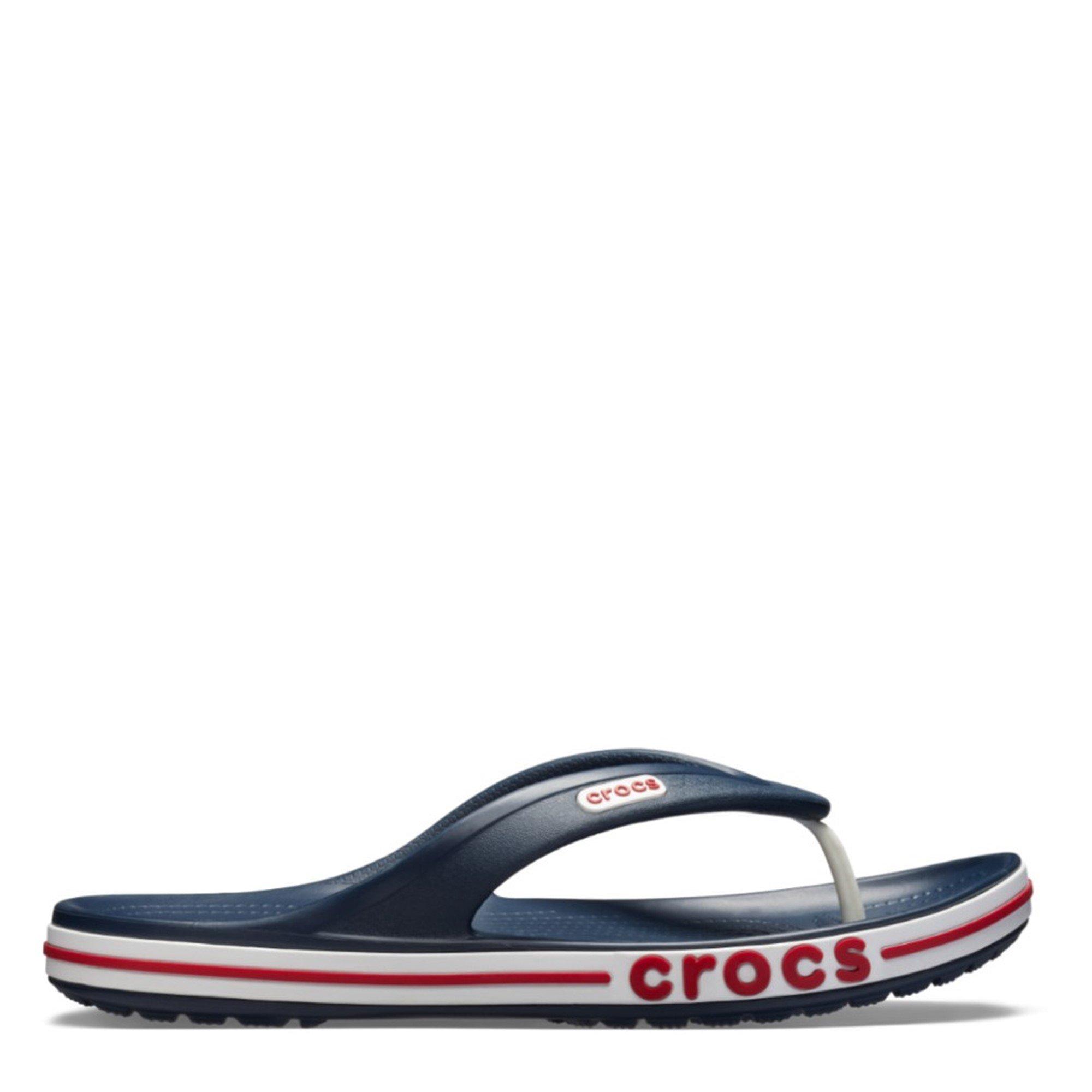 Crocs bayaband navy flip flops on sale