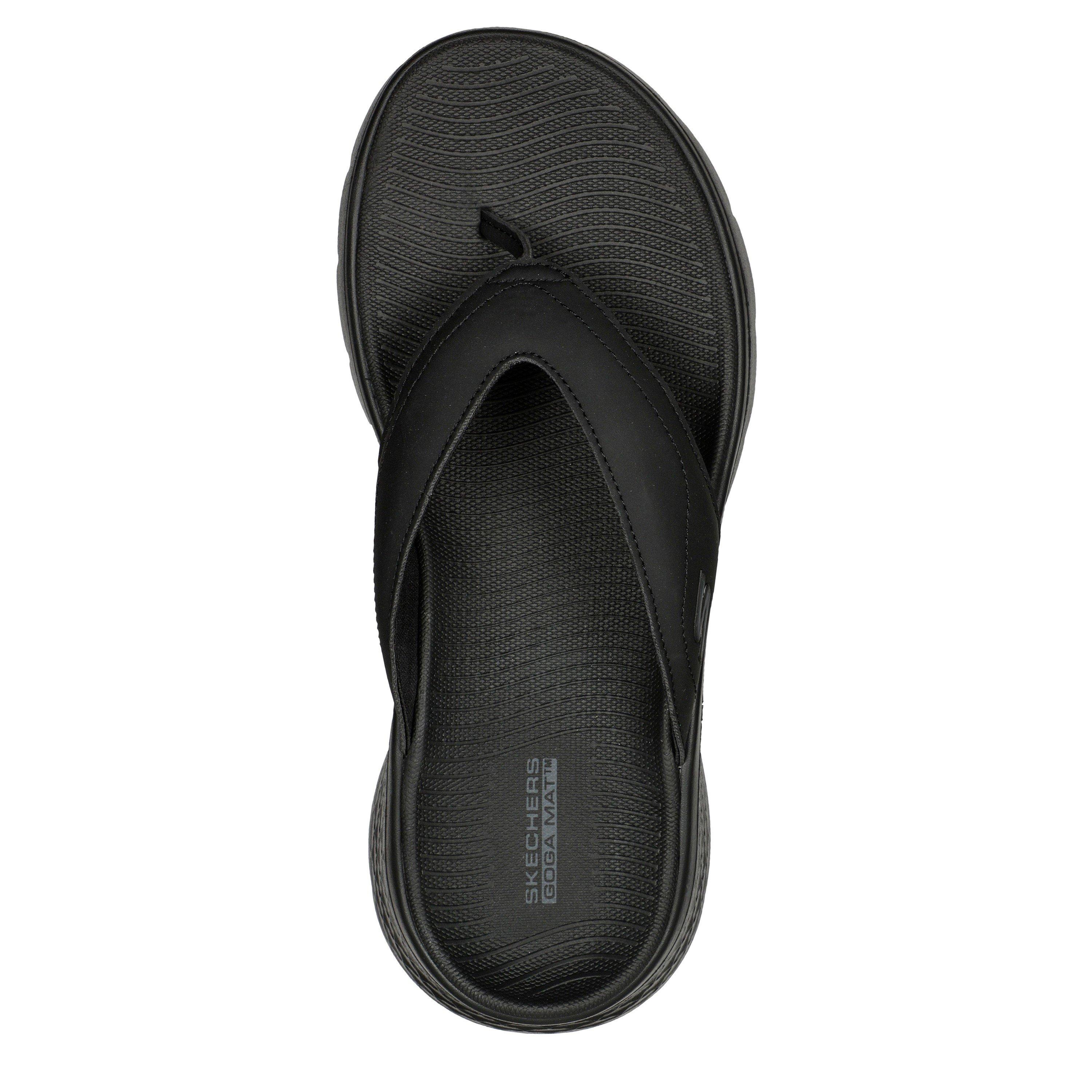 BLACK - Skechers - Go Walk Flex Mens Sandals - 4