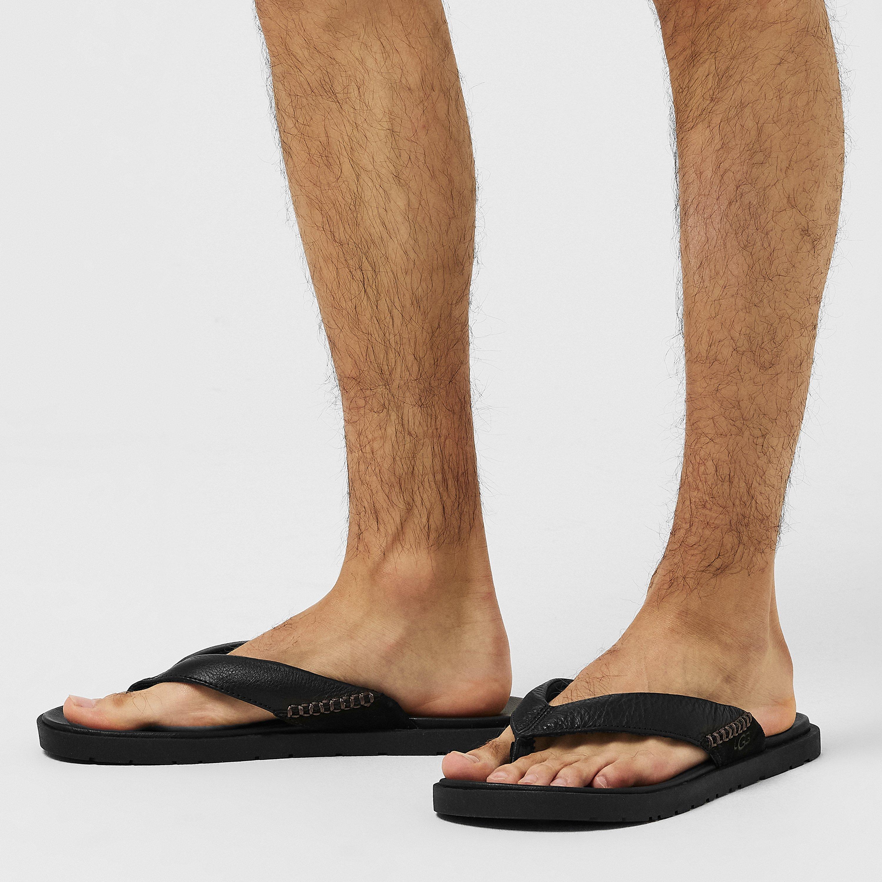 Black - Ugg - Men's Seaside II Flip Flops - 2