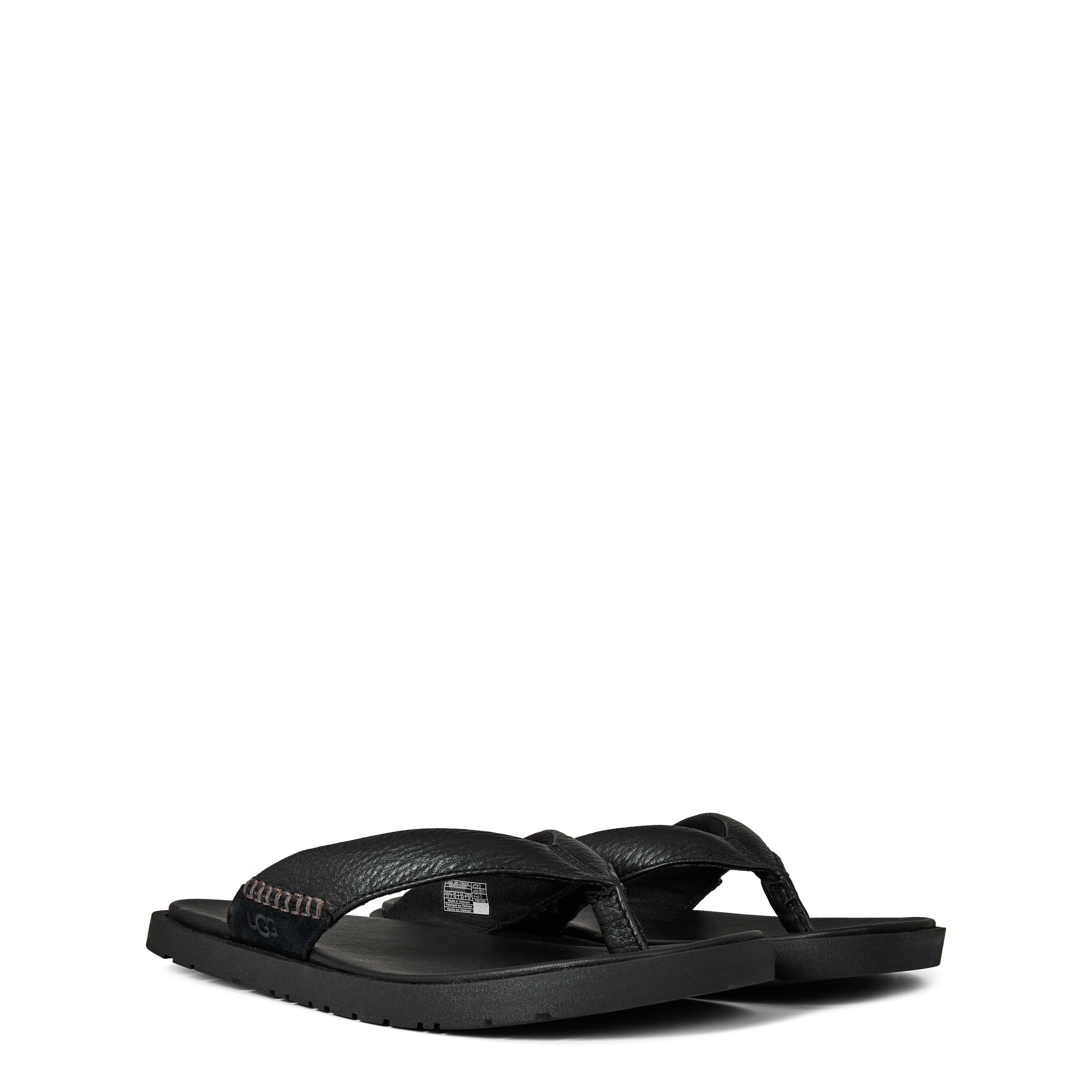 Black - Ugg - Men's Seaside II Flip Flops - 3