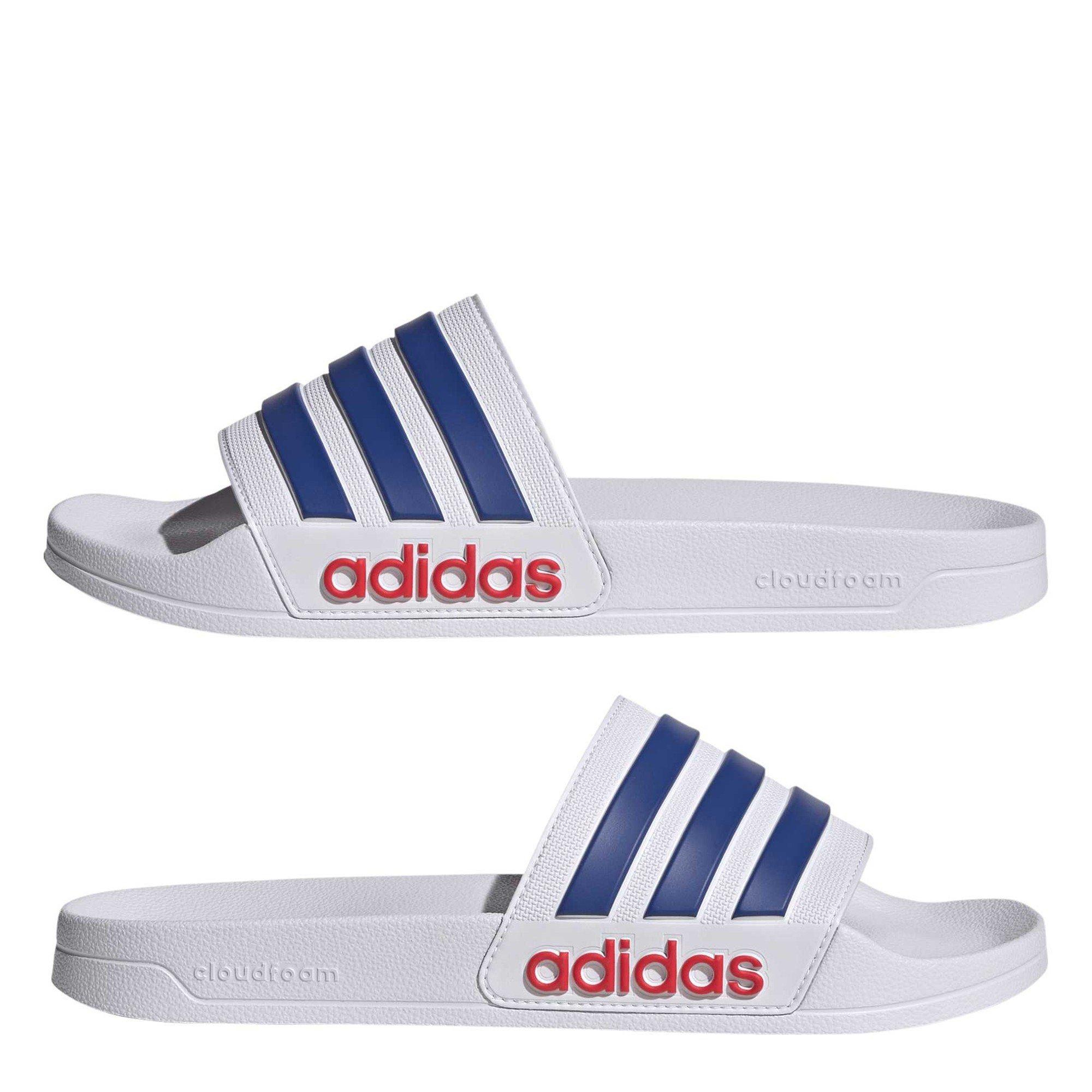 Ftwr White/Team - adidas - Men's Adilette Shower Slider - 9