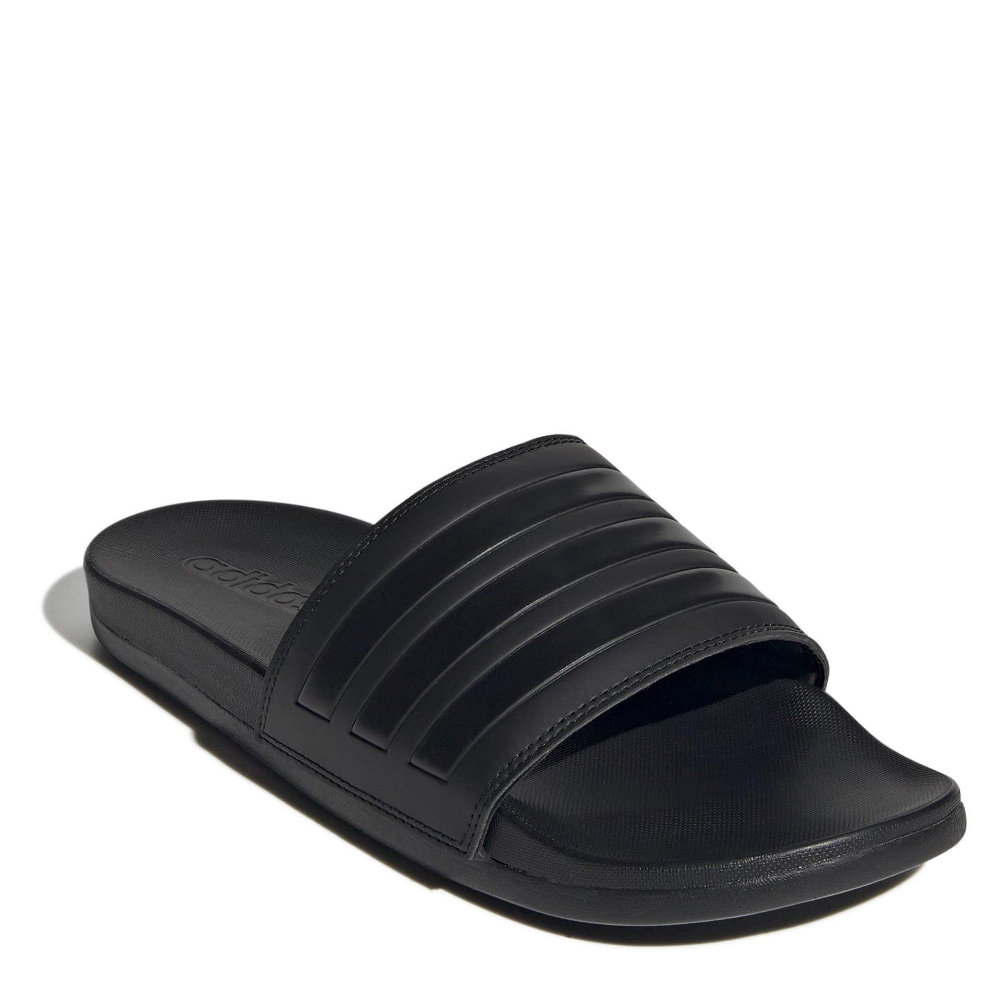 CBlk/CBlk/CBlk - adidas - Adilette Comfort Mens Slide Sandals - 3