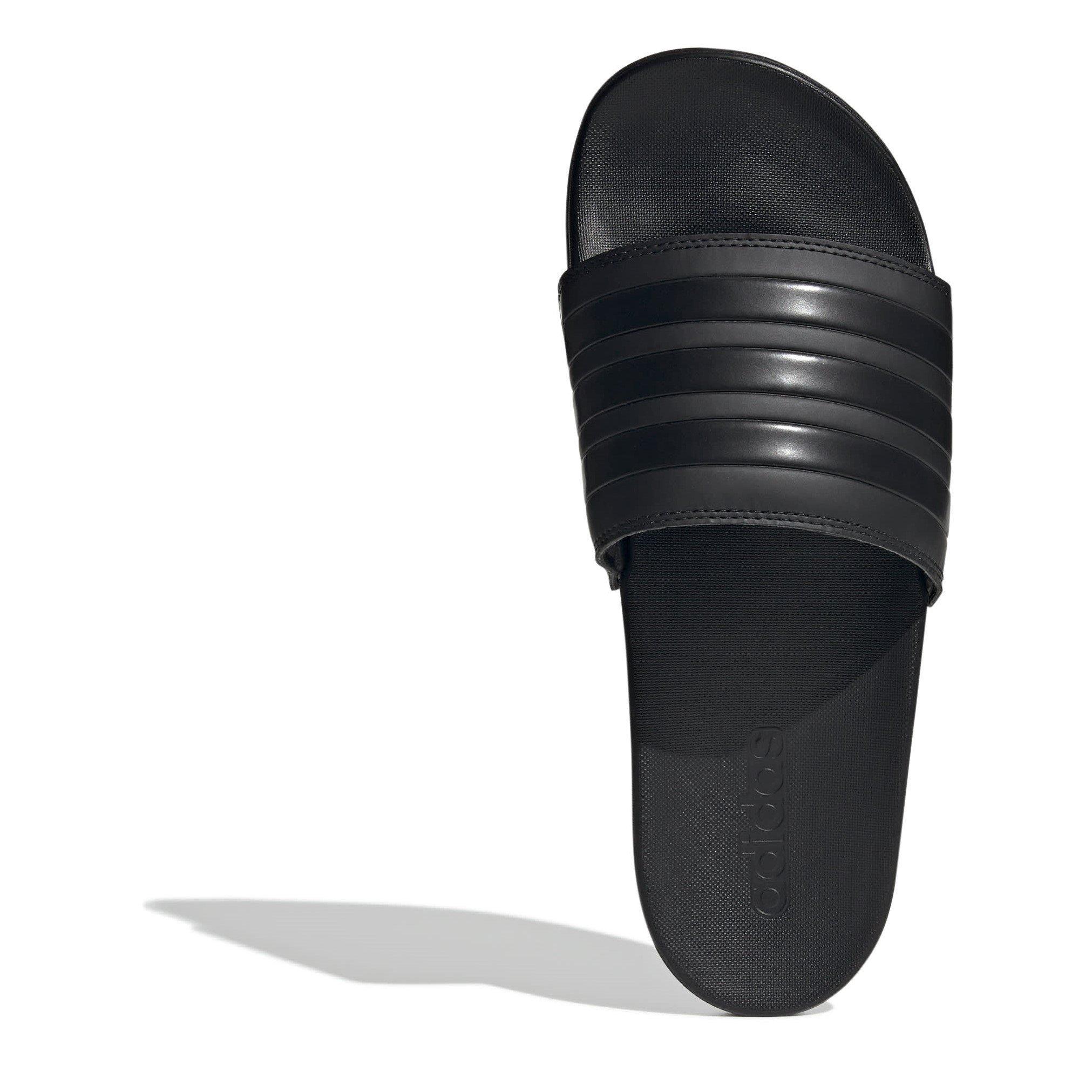 CBlk/CBlk/CBlk - adidas - Adilette Comfort Mens Slide Sandals - 5