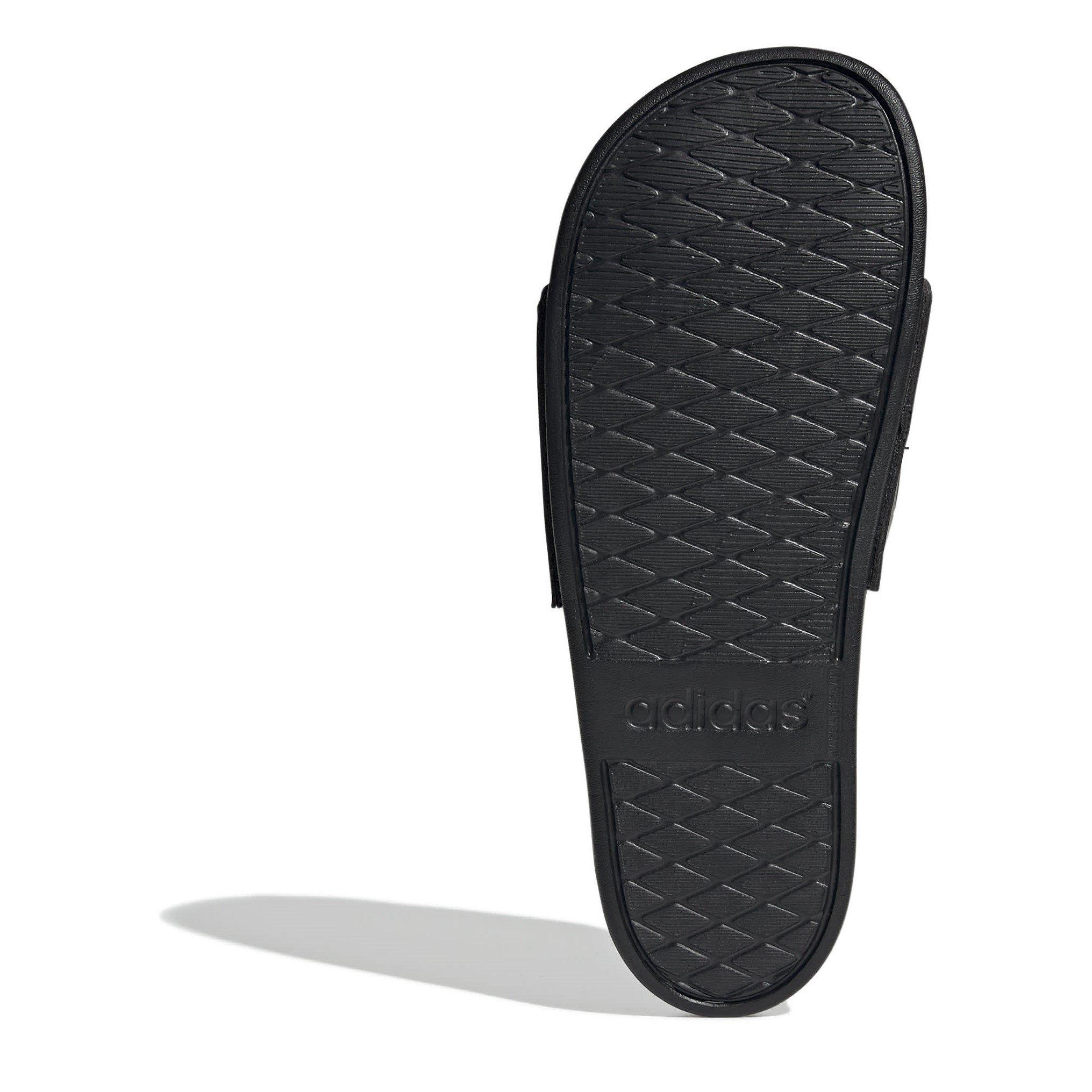 CBlk/CBlk/CBlk - adidas - Adilette Comfort Mens Slide Sandals - 6