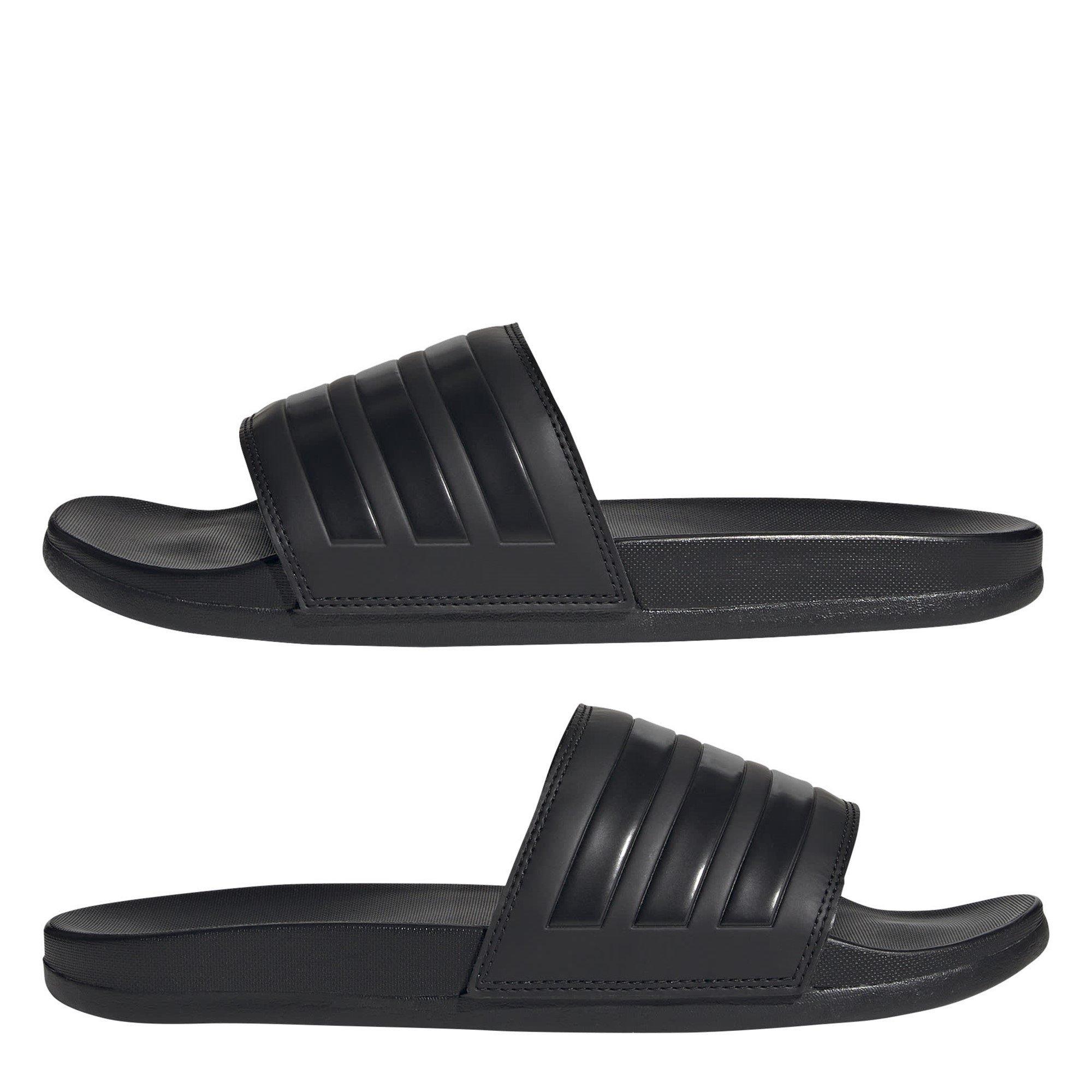 CBlk/CBlk/CBlk - adidas - Adilette Comfort Mens Slide Sandals - 9