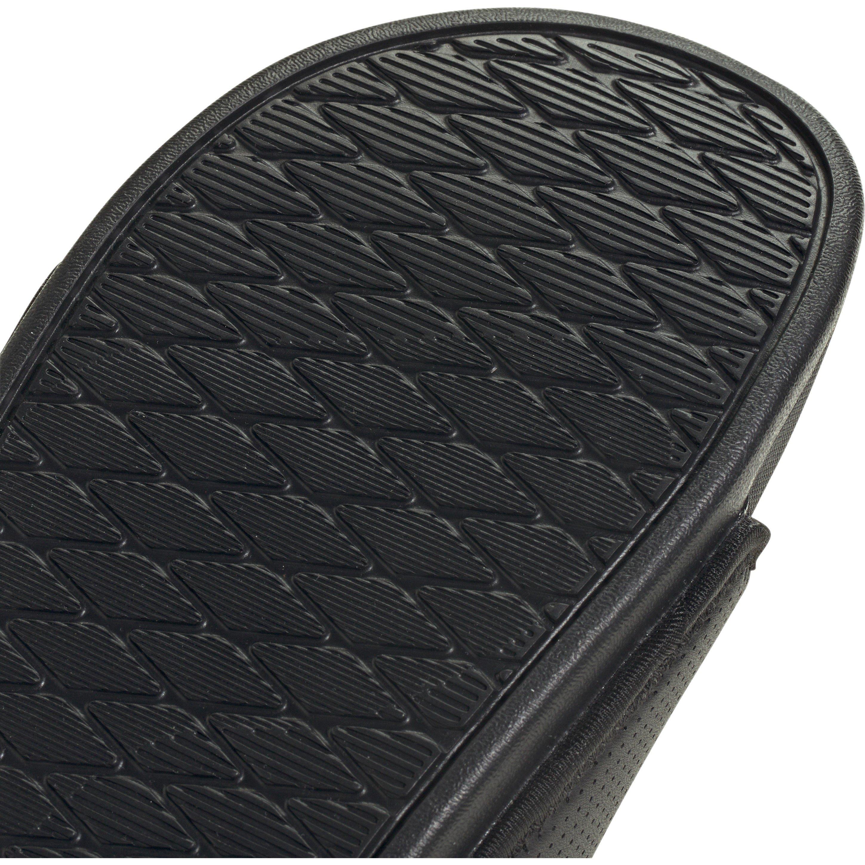 CBlack/Goldmt - adidas - Adilette Comfort Mens Slide Sandals - 8