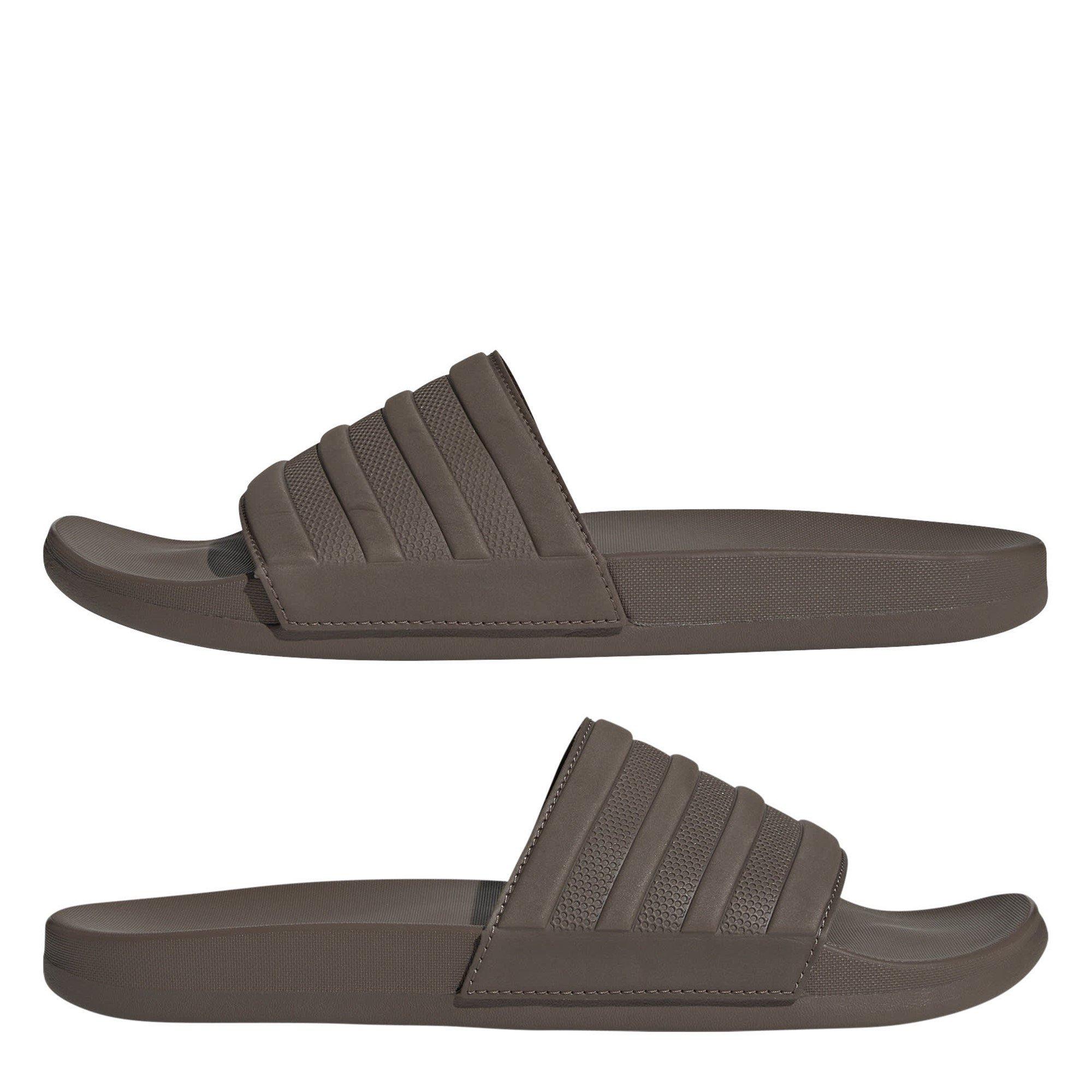 Strates terrestres - adidas - Adilette Comfort Mens Slide Sandals - 9