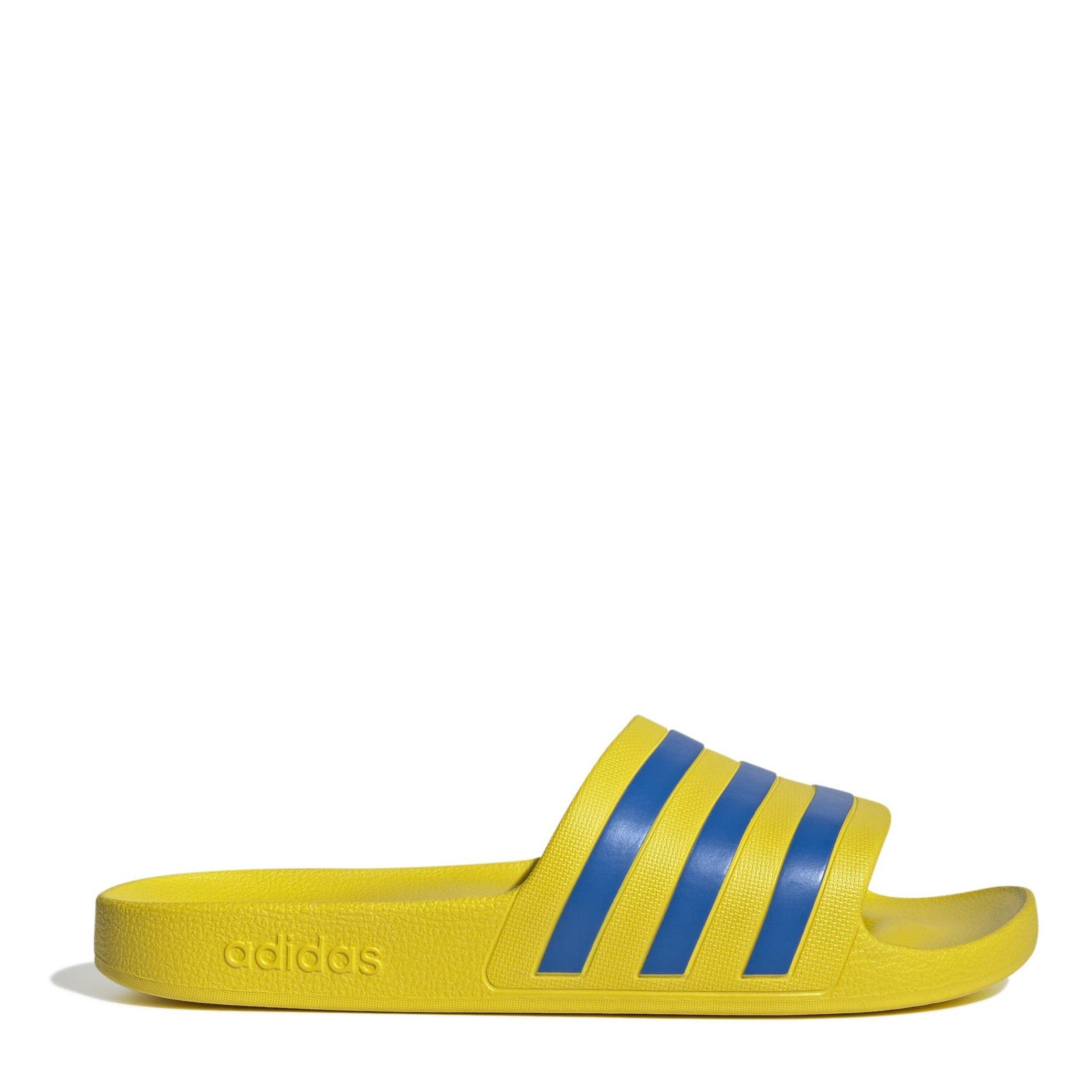 Adidas  Adilette Aqua Slide Mens - Yellow/Royal - 7 (40.7)