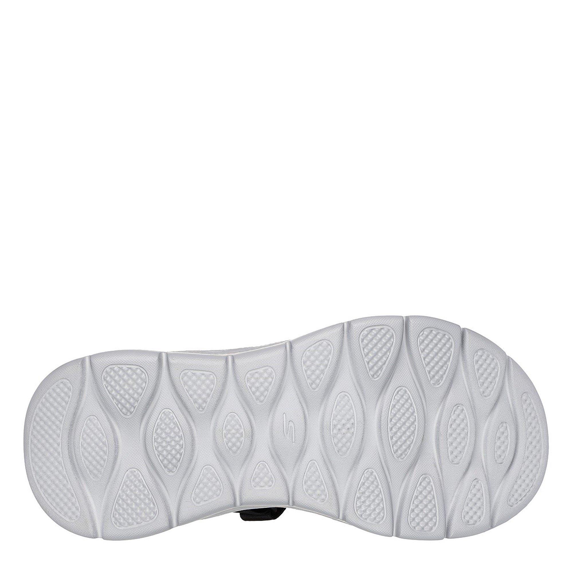 Preto/Cinza - Skechers - Slip-On Quarter Strap Flat Sandals - 4