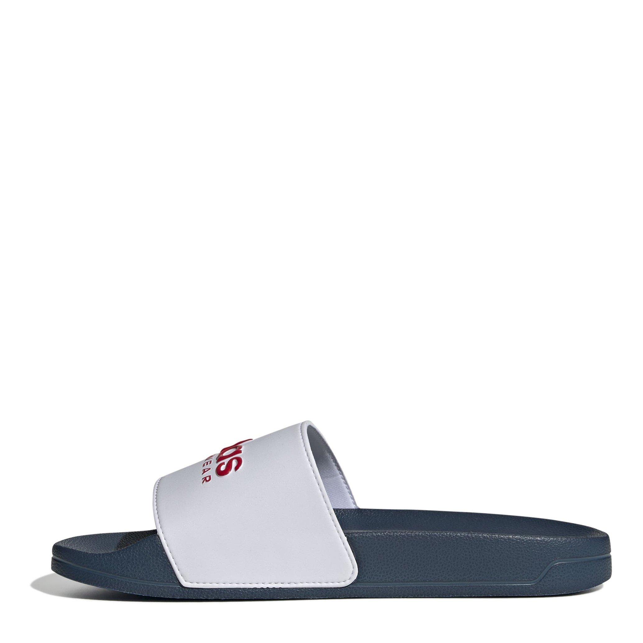 Wht/Red/Navy - adidas - Adilette Shower Slides Adults - 2