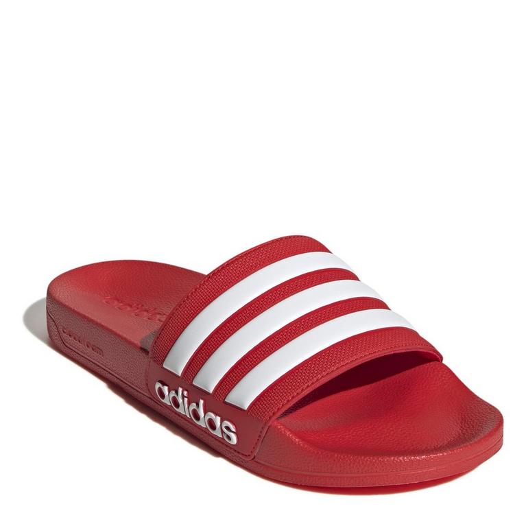 Rouge/Blanc - adidas FV5666 - Adilette Shower Slides Adults - 3