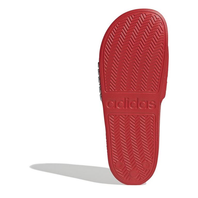 Rouge/Blanc - adidas FV5666 - Adilette Shower Slides Adults - 6