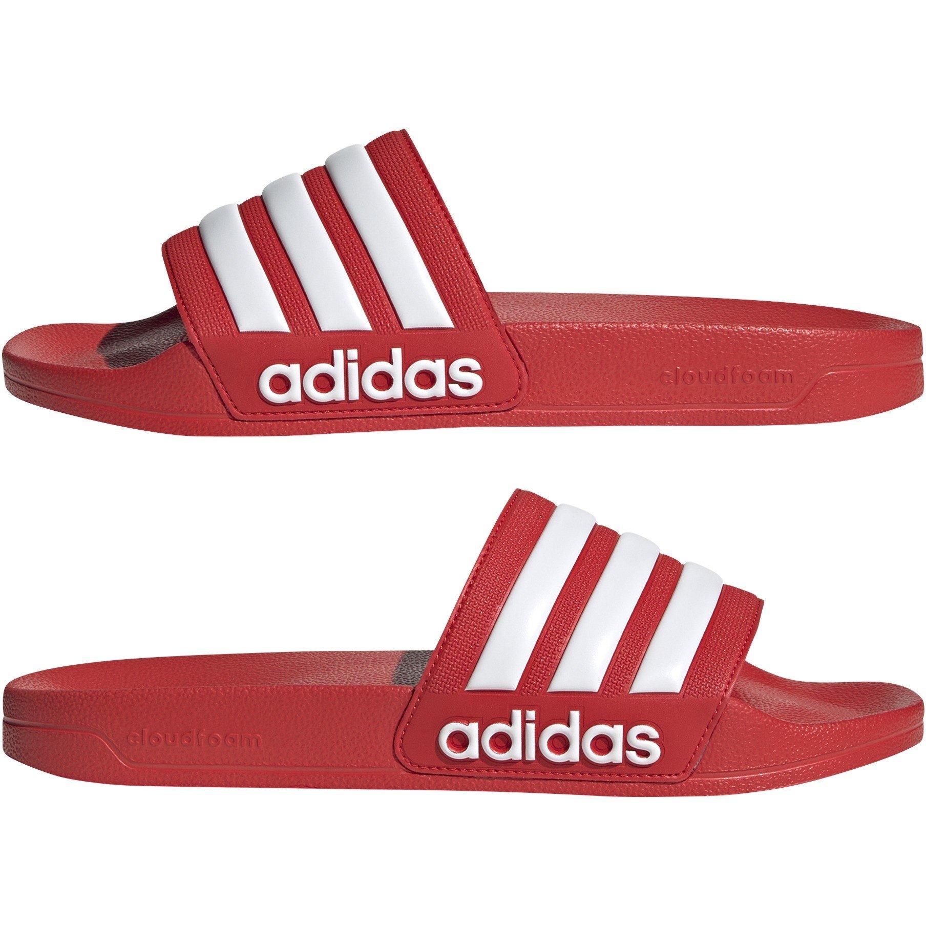 Vermelho/Branco - adidas - Adilette Shower Slides Adults - 9