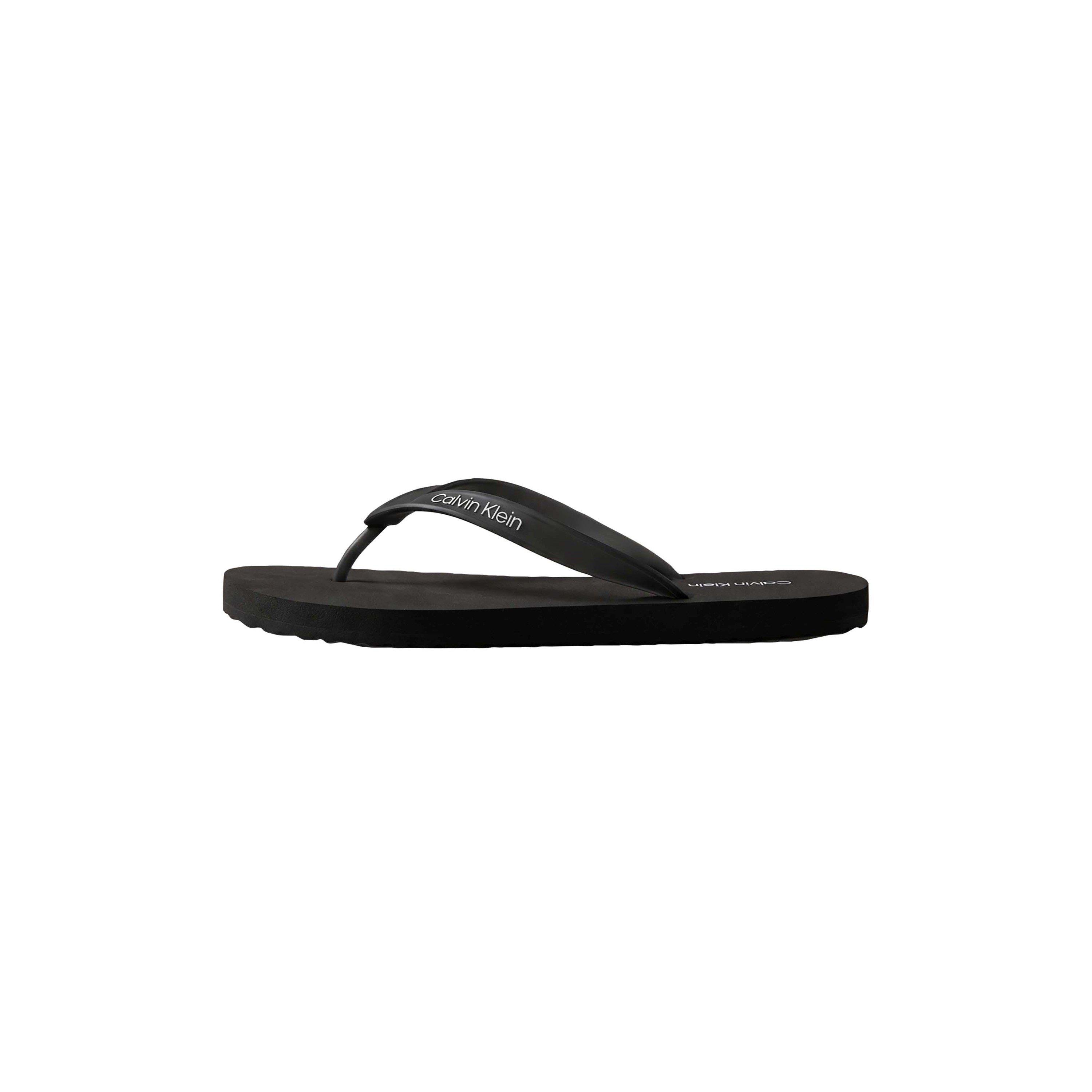 Calvin Klein Men's Flip Flops - Triple Black - 9 (43)
