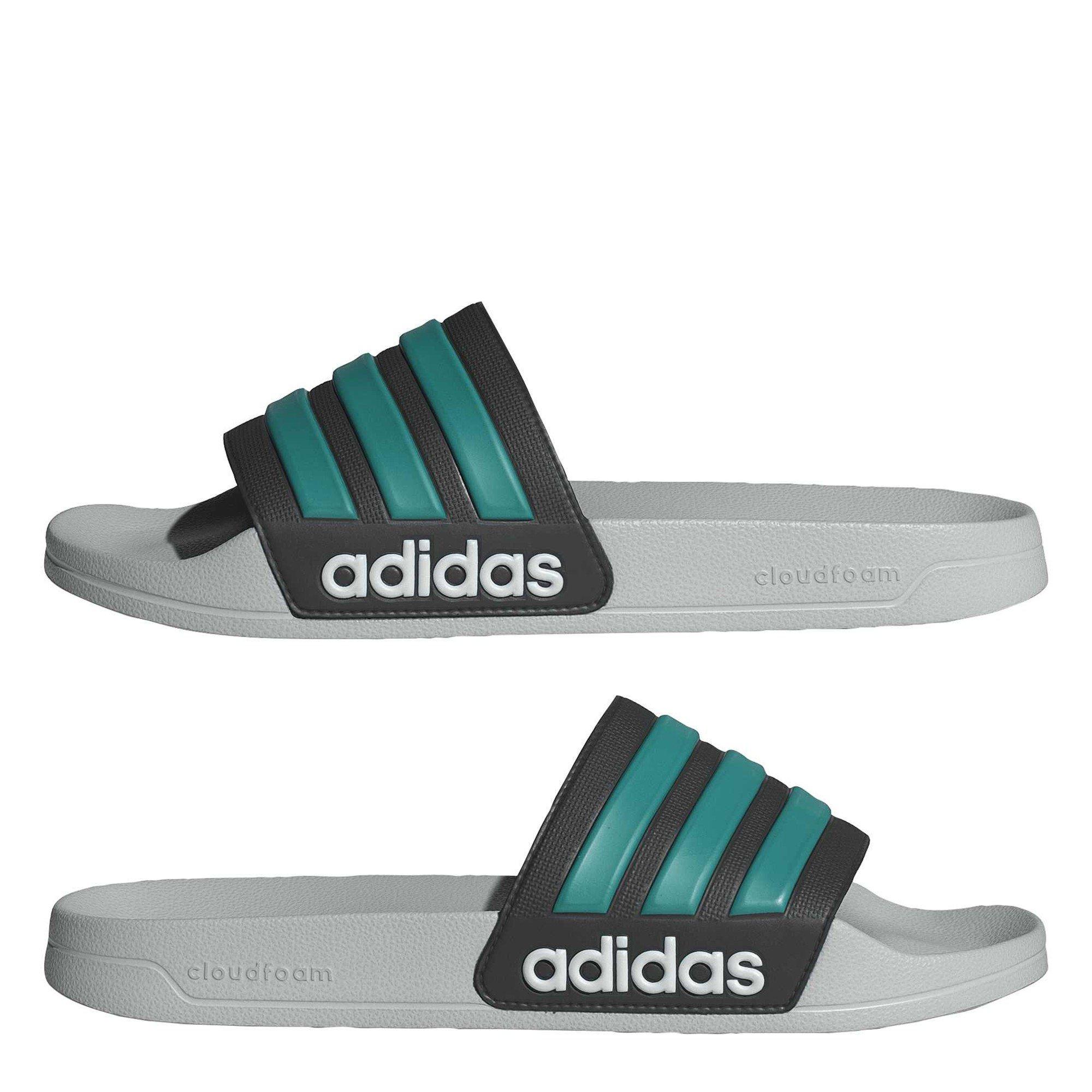 Kern Zwart/Puur - adidas - Unisex Adilette Shower Slider - 9