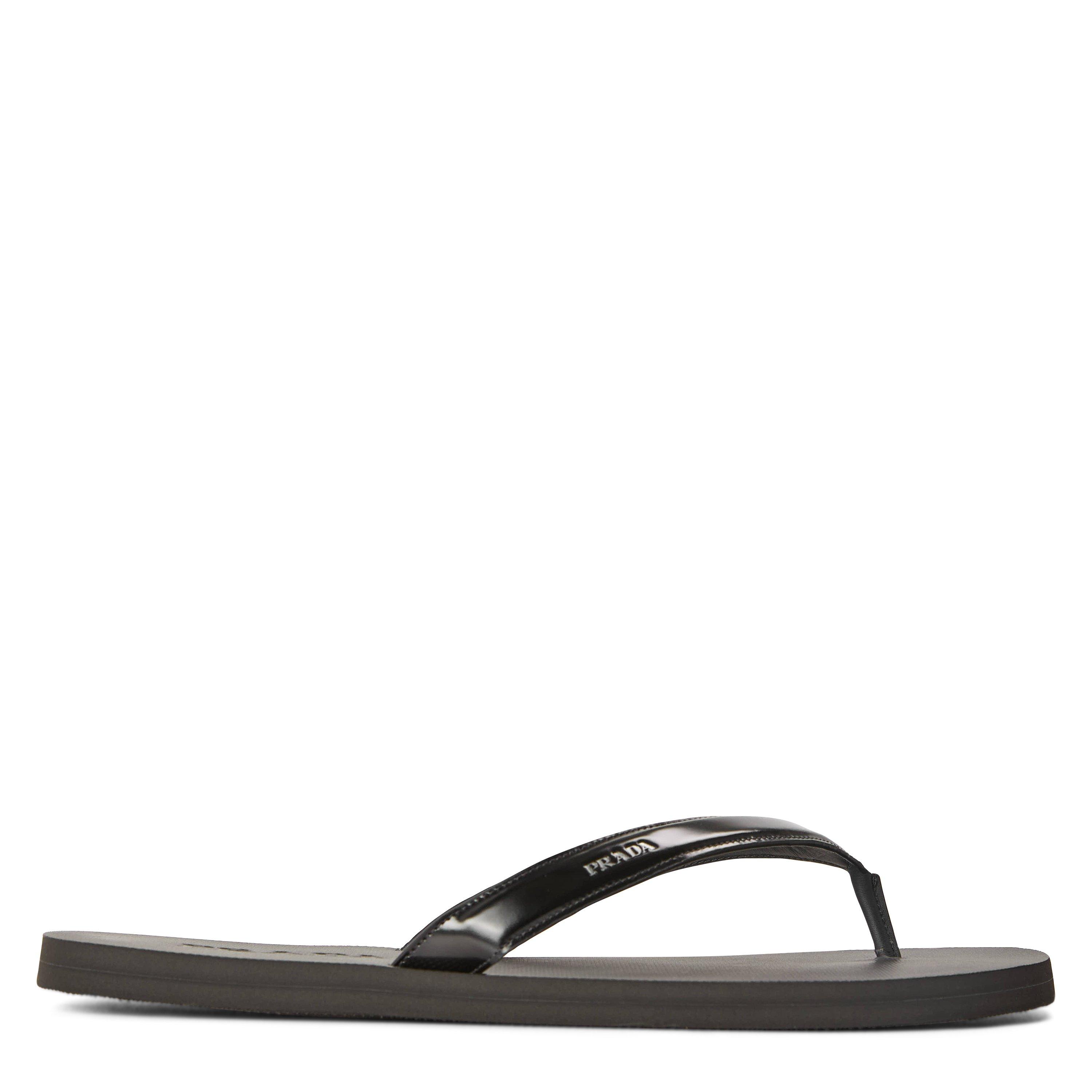 Prada Men's Flip Flops - Black - Size 10 (45)