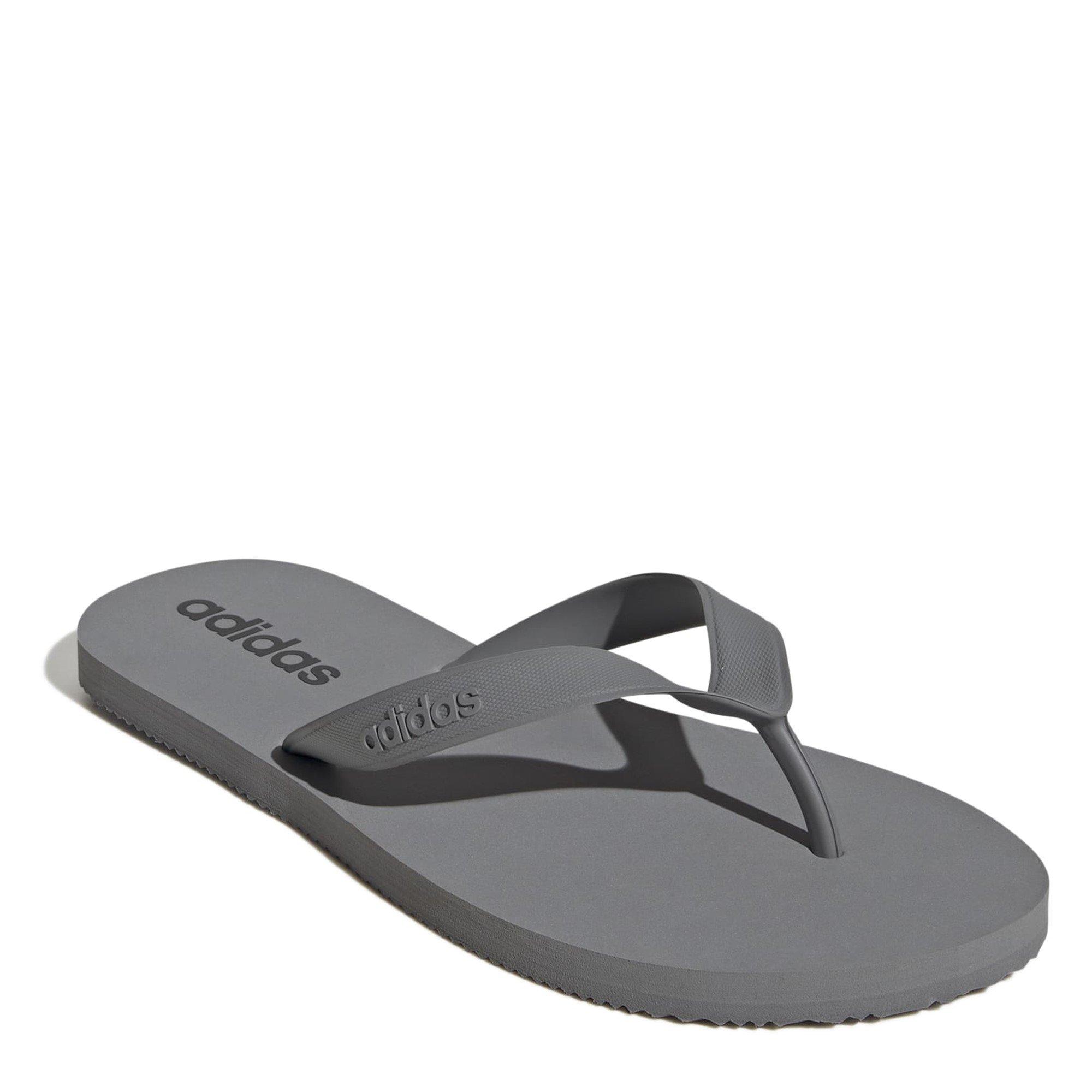 Grey/Core Black - adidas - Keitaki Alpha Flip Flops - 3