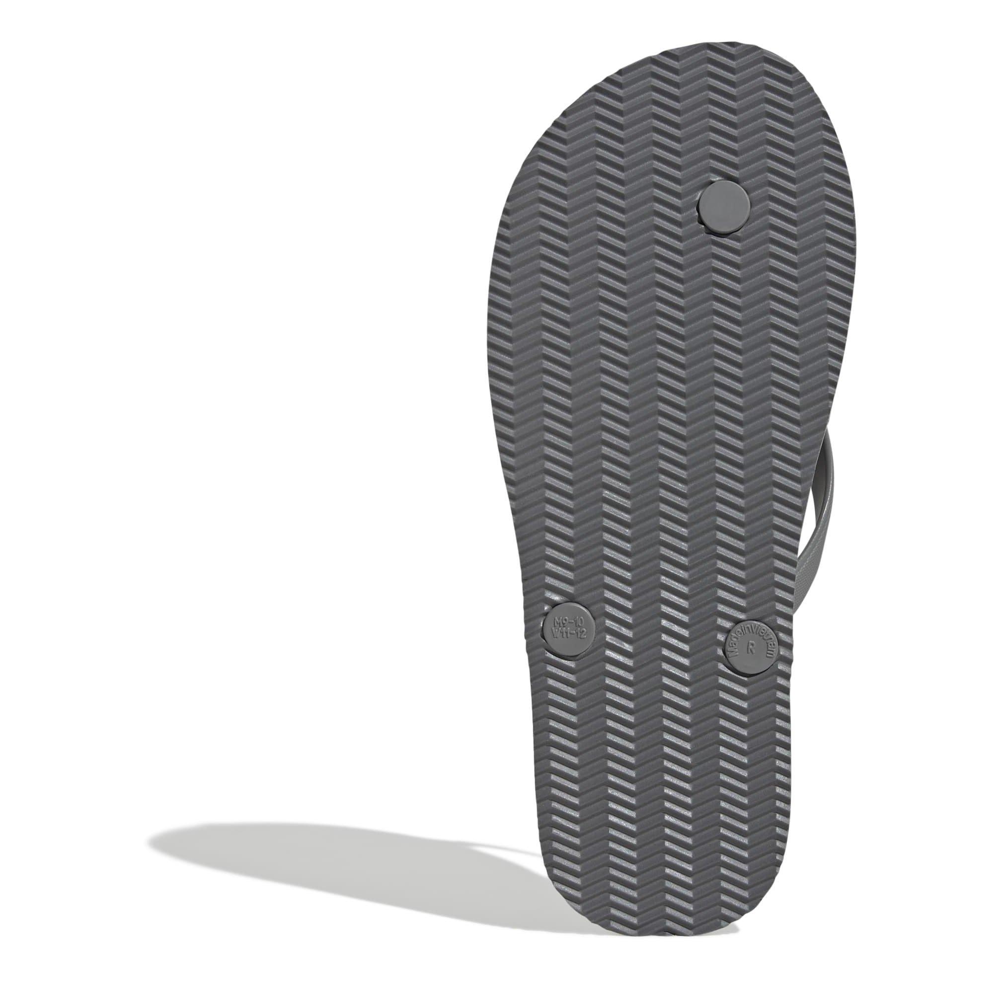 Grey/Core Black - adidas - Keitaki Alpha Flip Flops - 6
