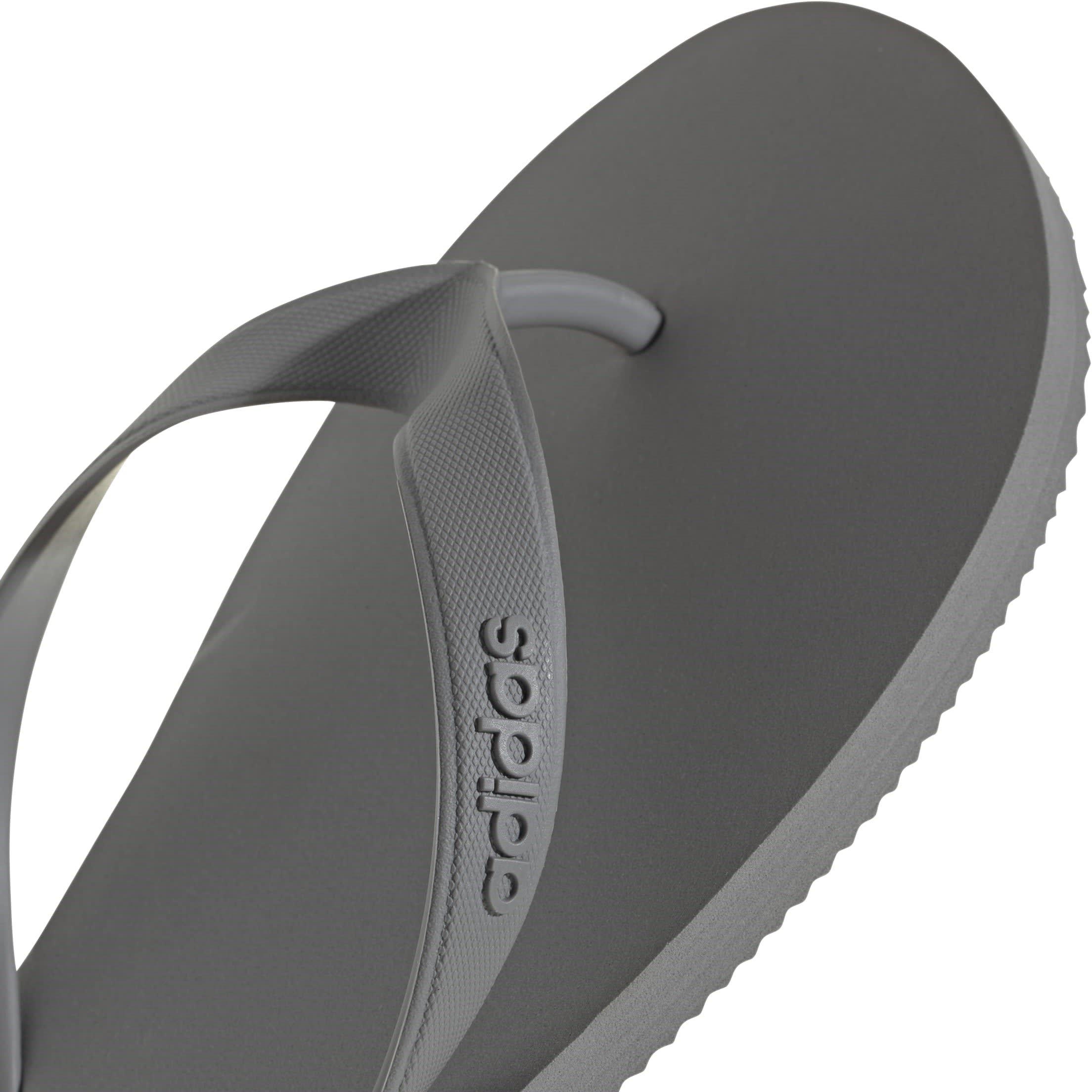 Grey/Core Black - adidas - Keitaki Alpha Flip Flops - 7