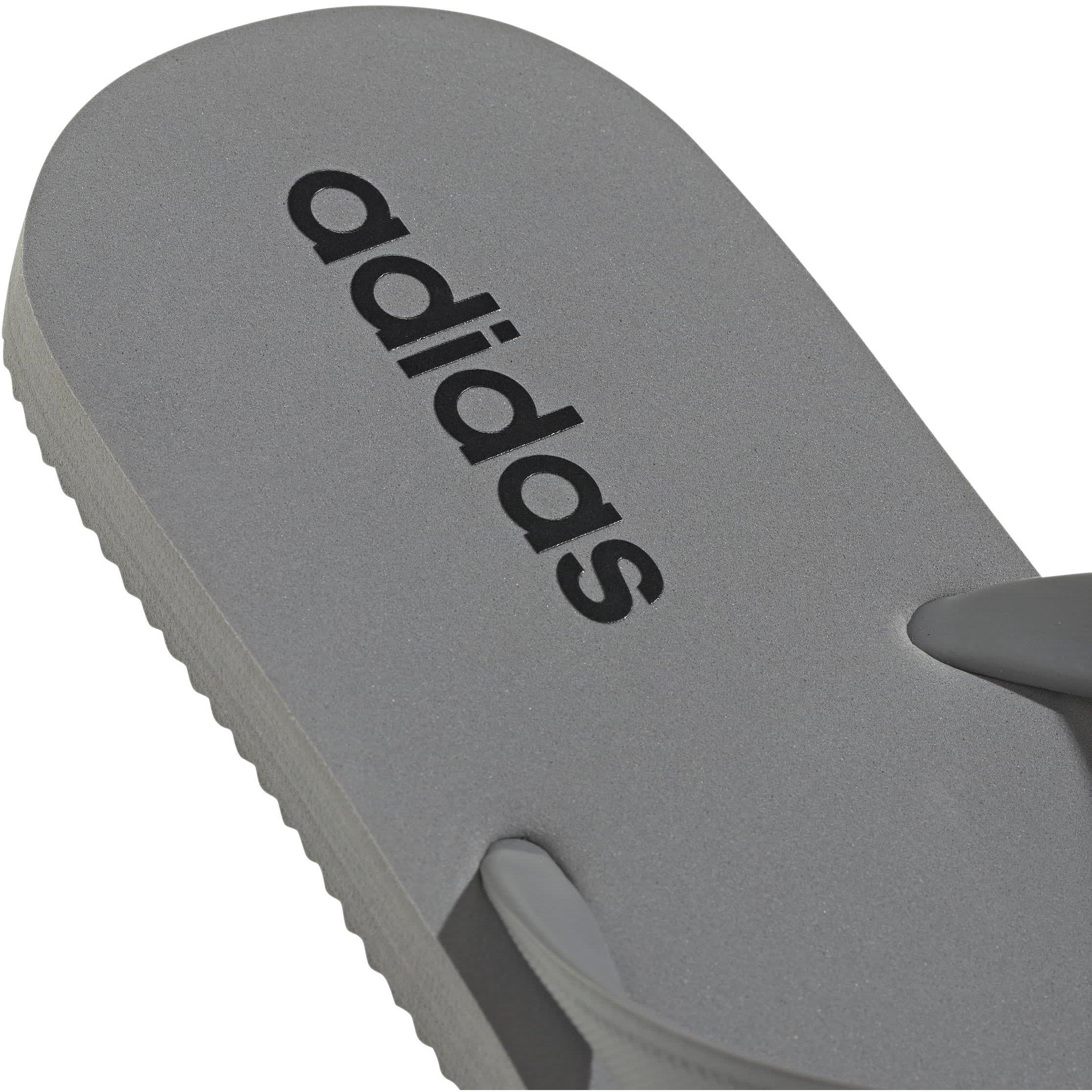 Grey/Core Black - adidas - Keitaki Alpha Flip Flops - 8