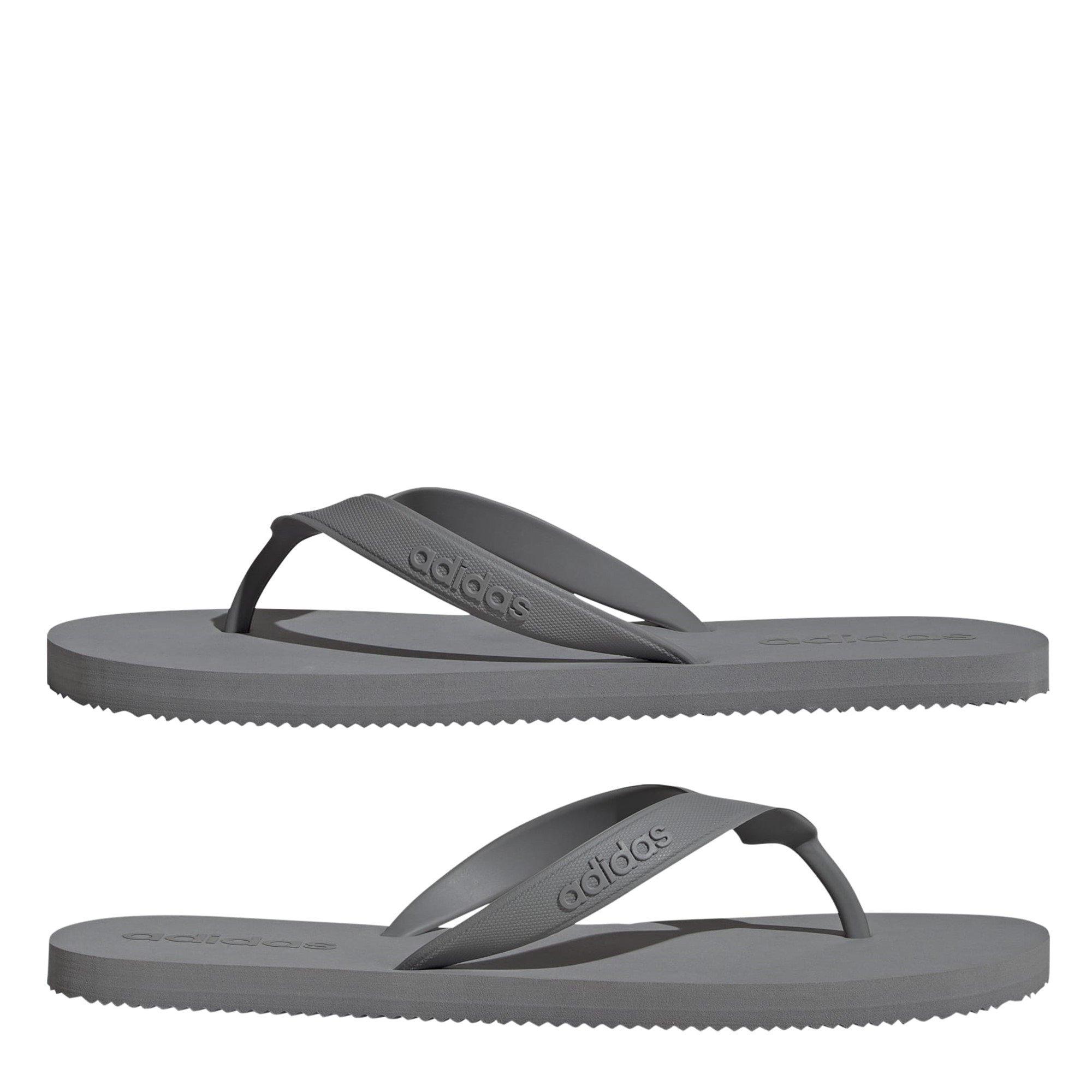 Grey/Core Black - adidas - Keitaki Alpha Flip Flops - 9