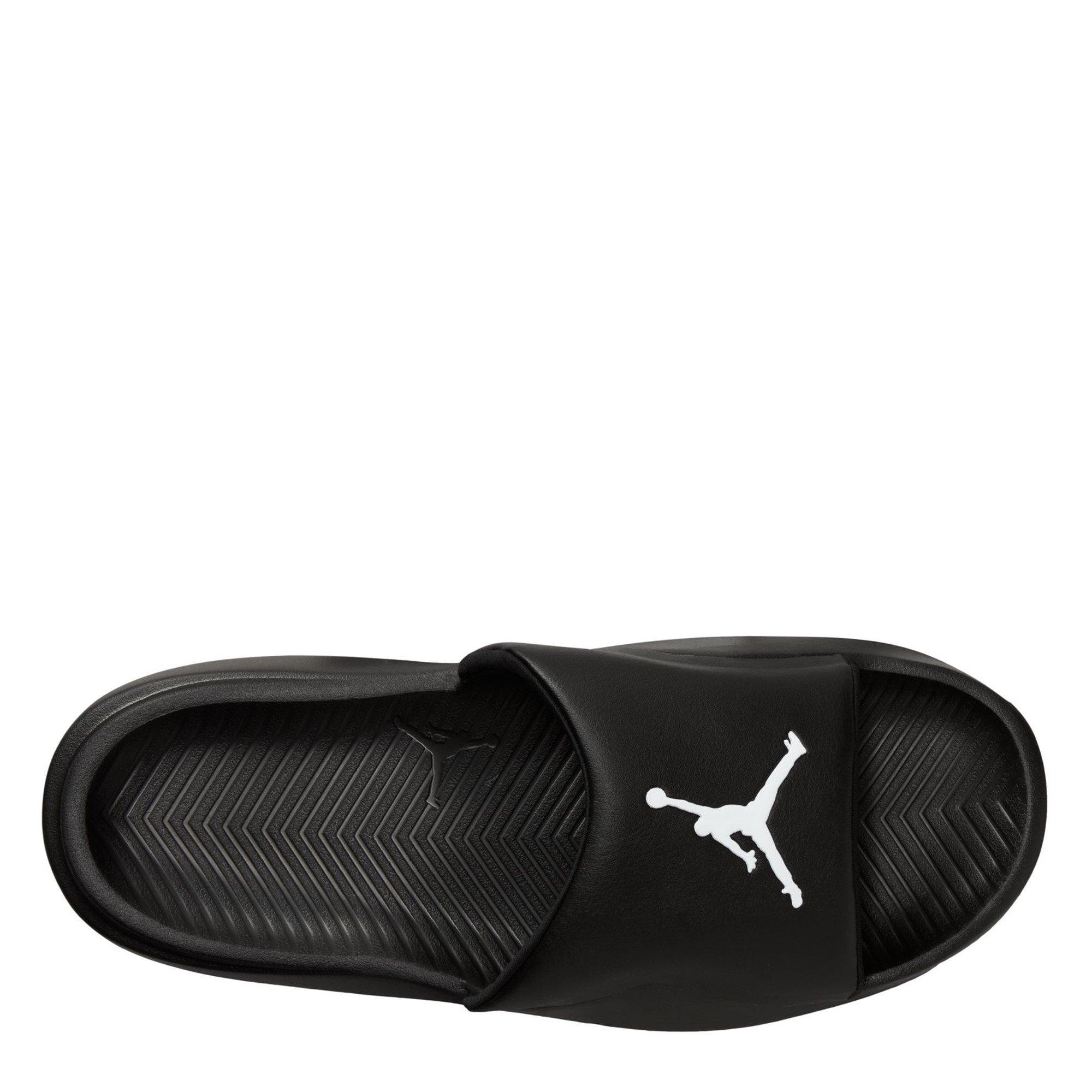 Black/White - Air Jordan - Men's Pool Sliders - 9