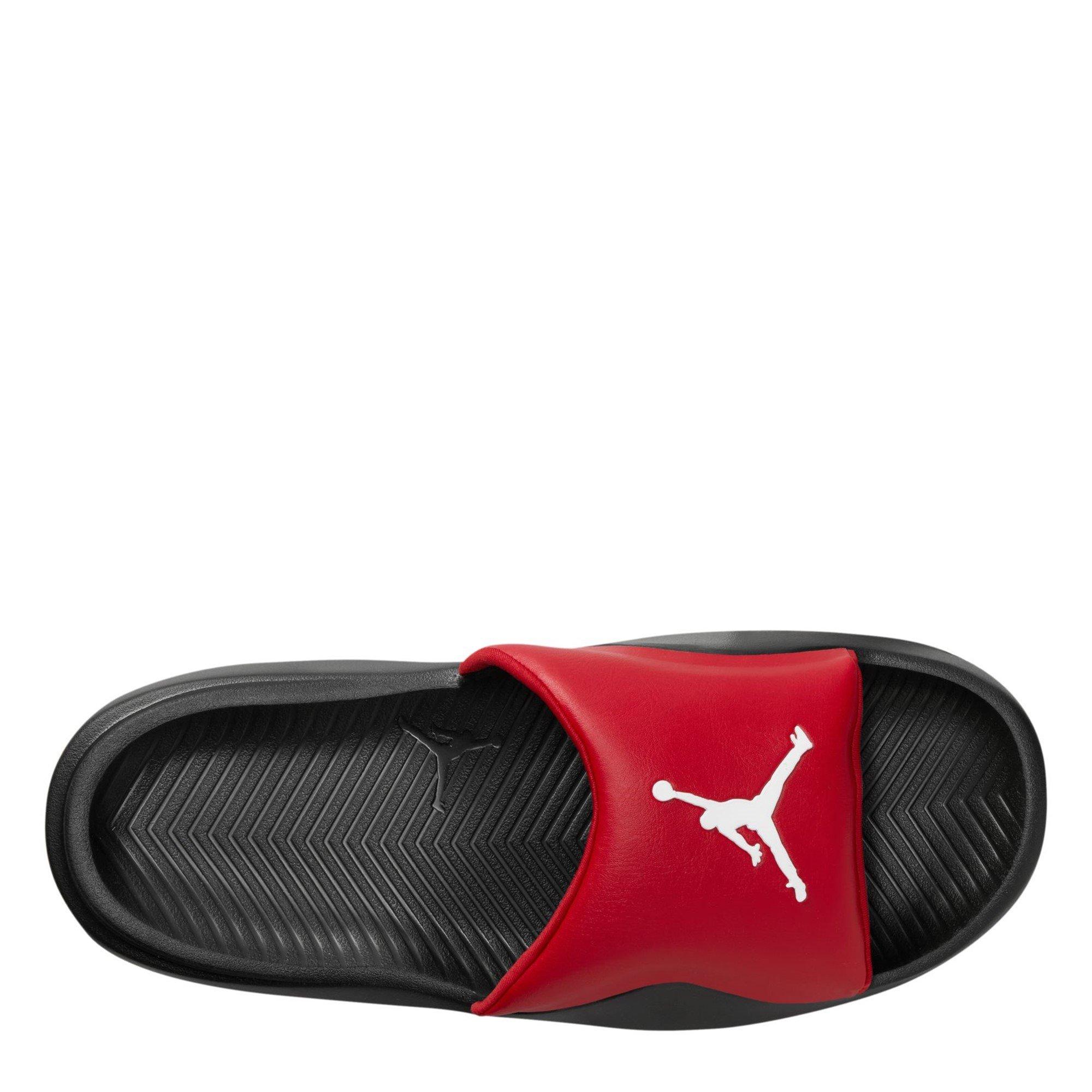 Red/Black - Air Jordan - Men's Pool Sliders - 6