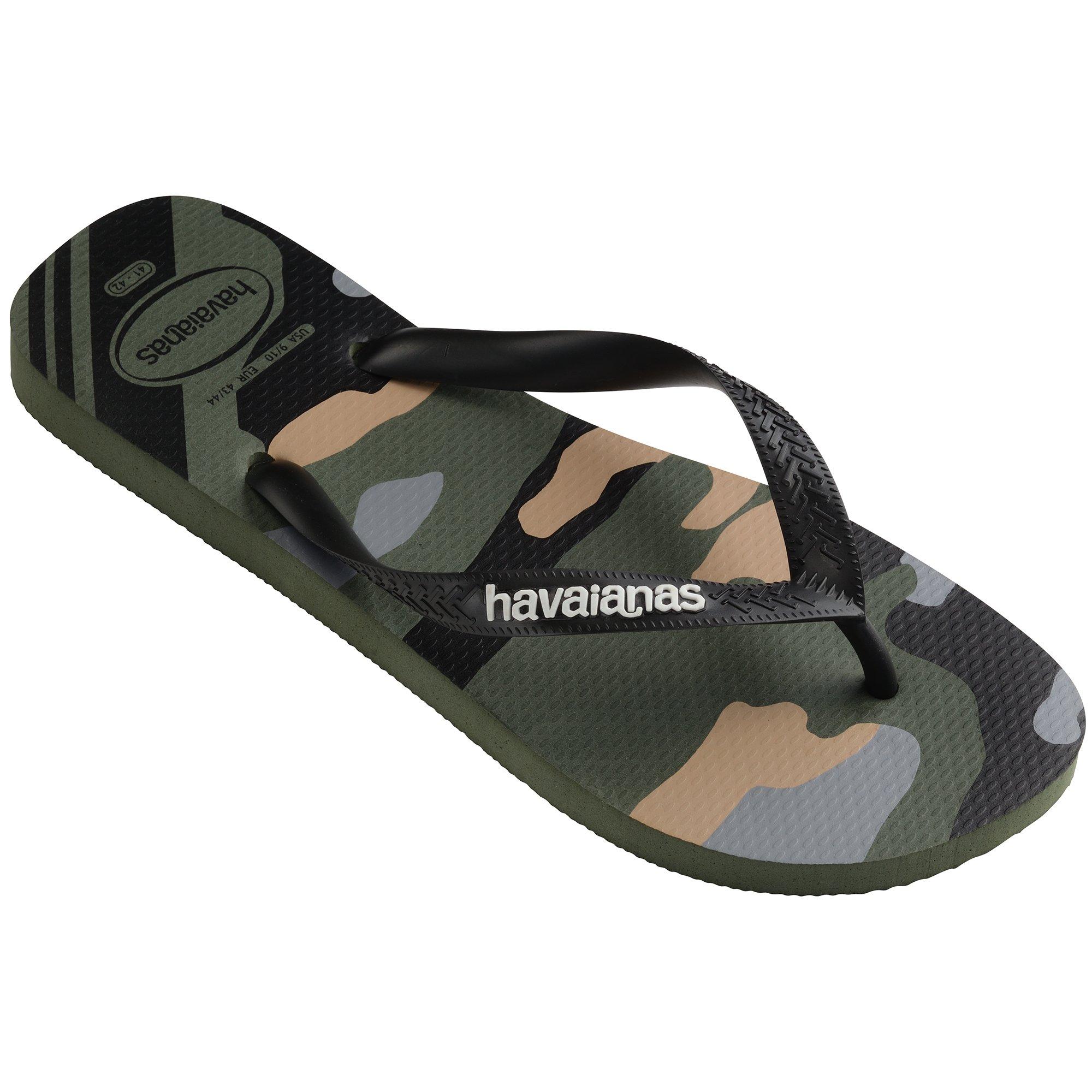 Olive/Black - Havaianas - Men's Camu Flip Flops - 2