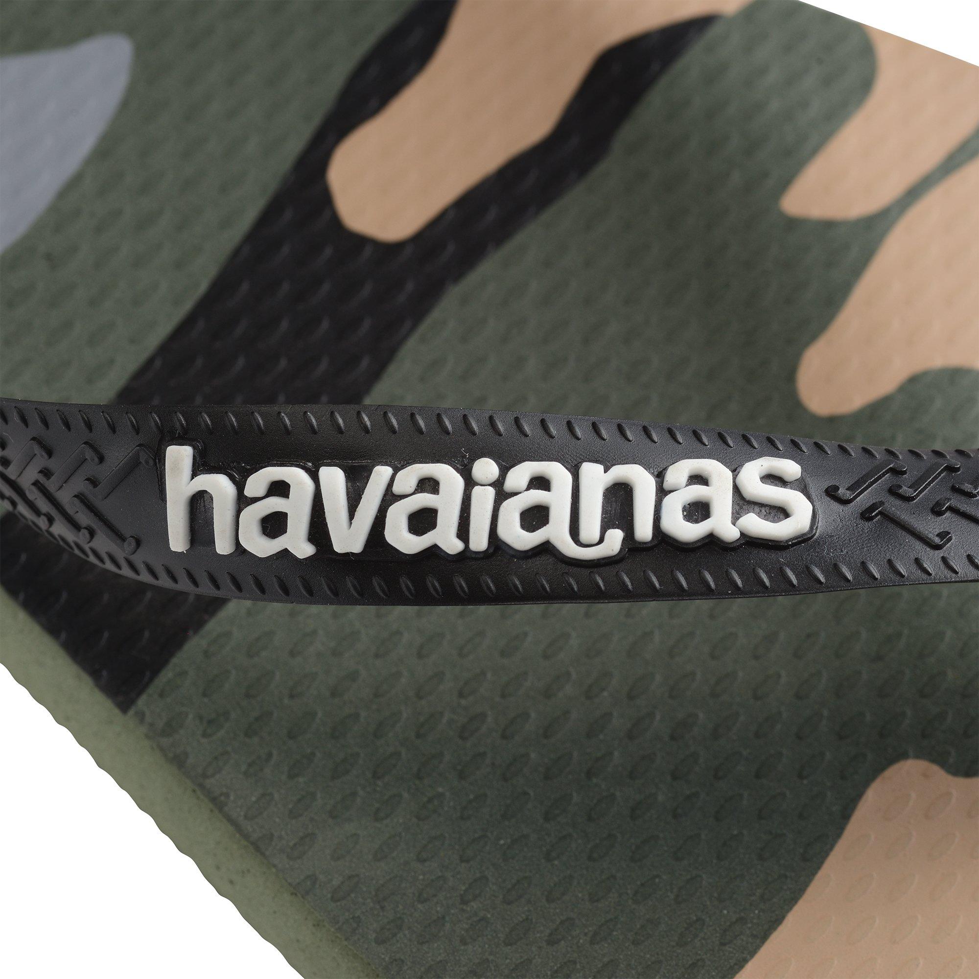 Olive/Black - Havaianas - Men's Camu Flip Flops - 4