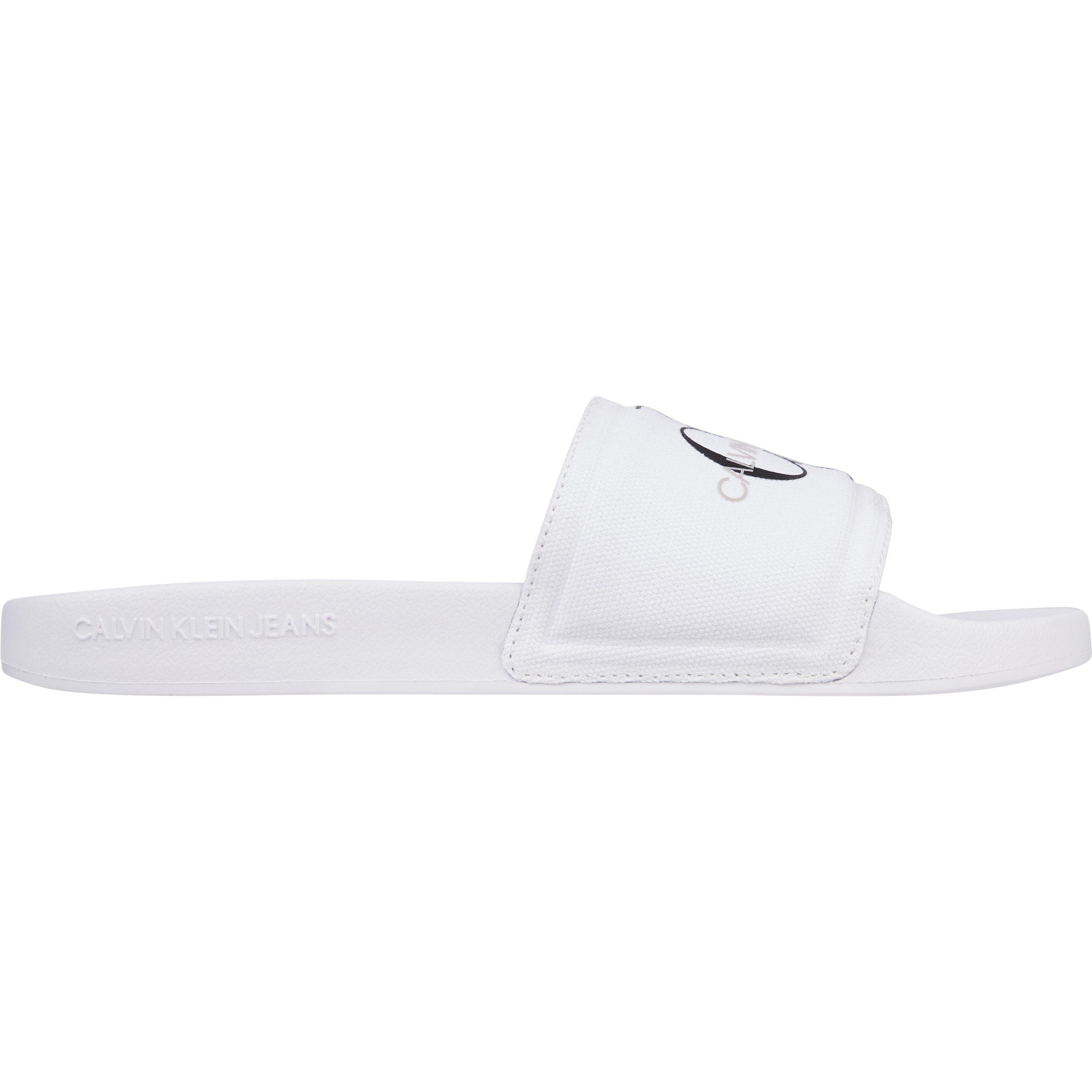 Bright White - Calvin Klein Jeans - Calvin Klein Jeans Monogram Slide - 2