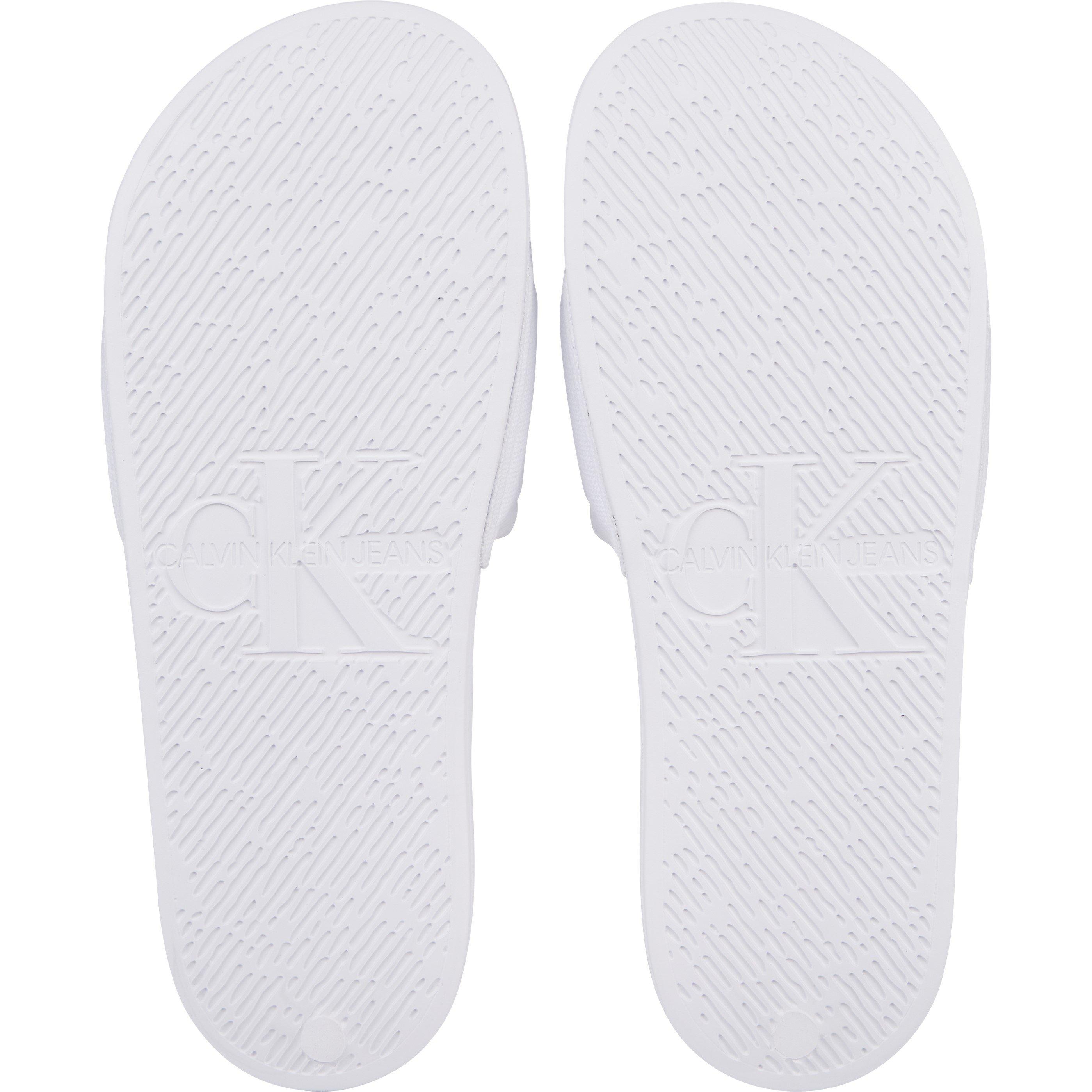 Bright White - Calvin Klein Jeans - Calvin Klein Jeans Monogram Slide - 5