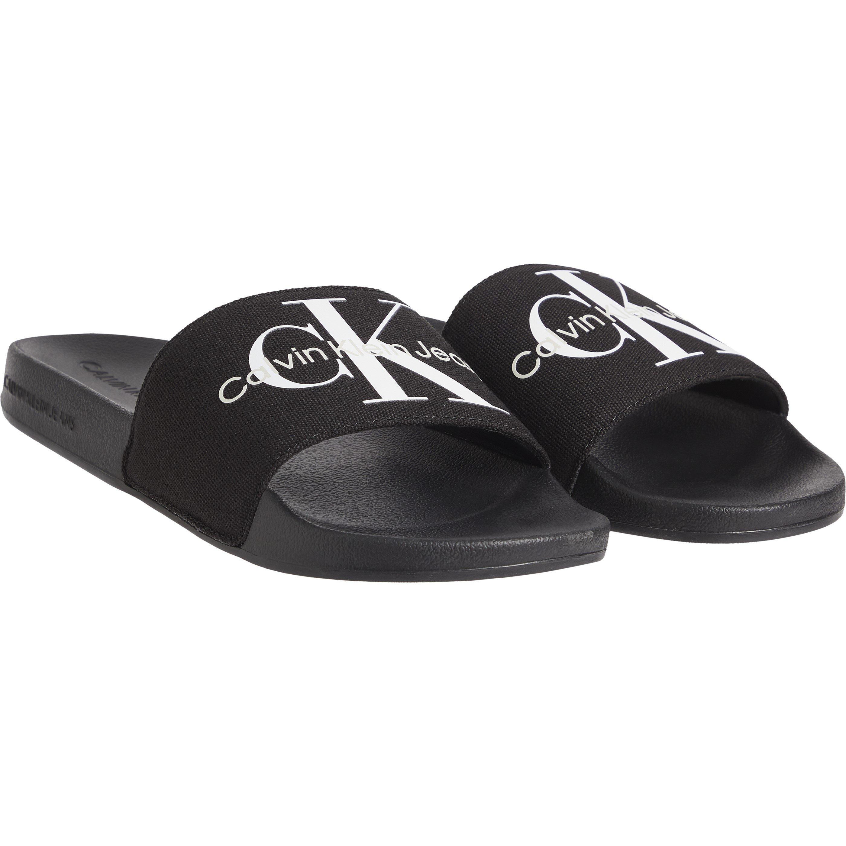 Crna - Calvin Klein Jeans - Calvin Klein Jeans Monogram Slide - 2