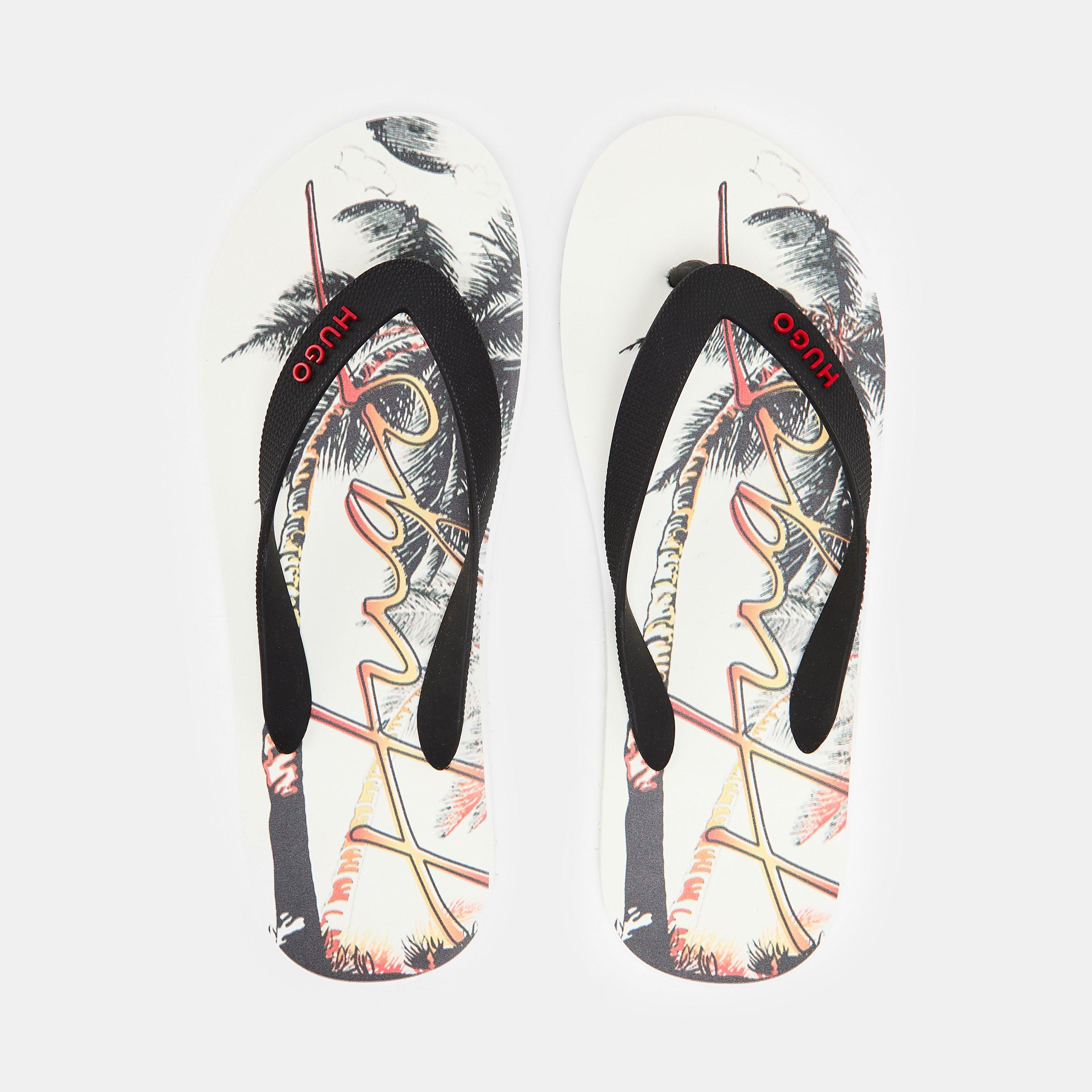 Open Beige - Hugo - Men's Arvel Thng Plm Flip Flops - 4