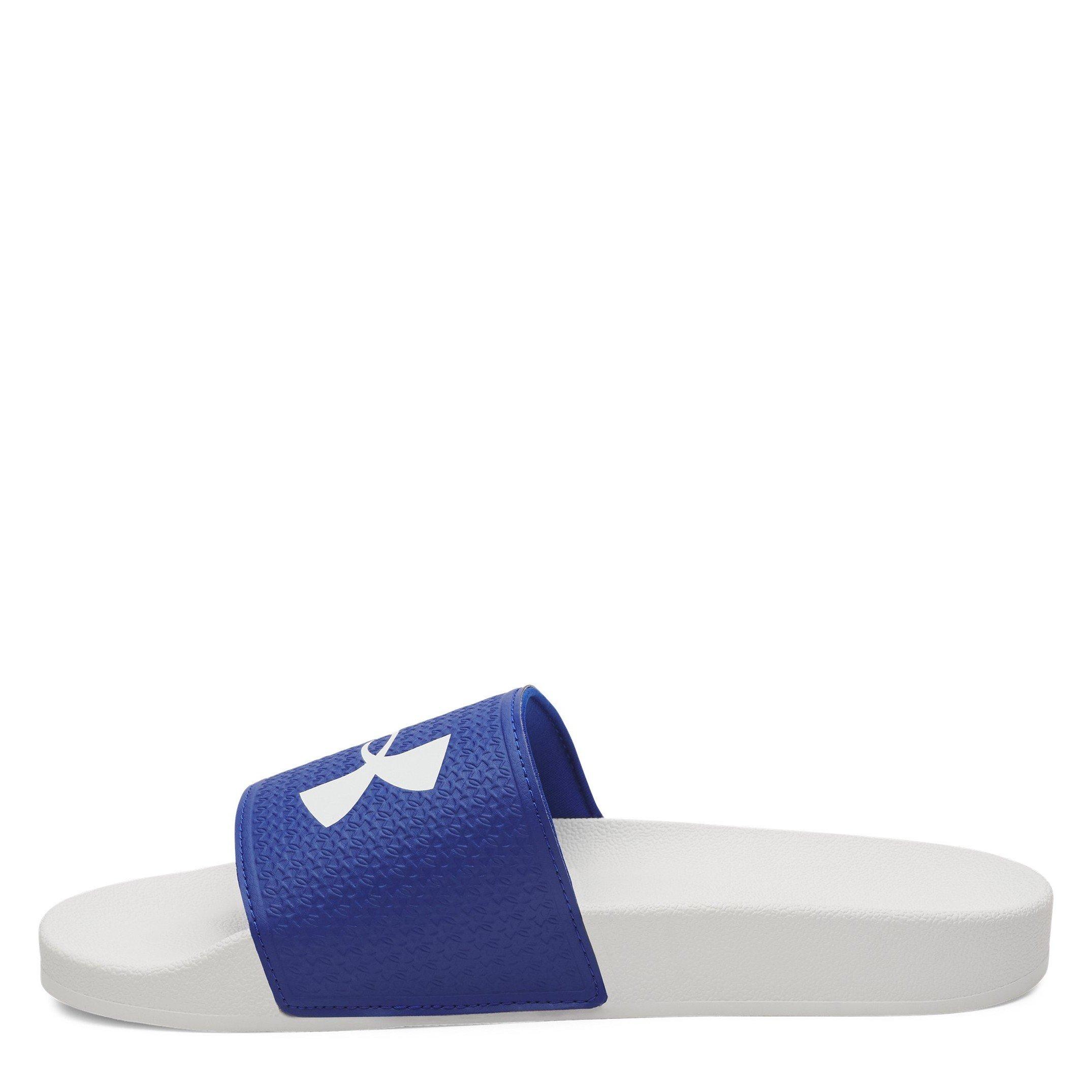 Royal/Blanc - Under Armour - Men's Pool Sliders - 2
