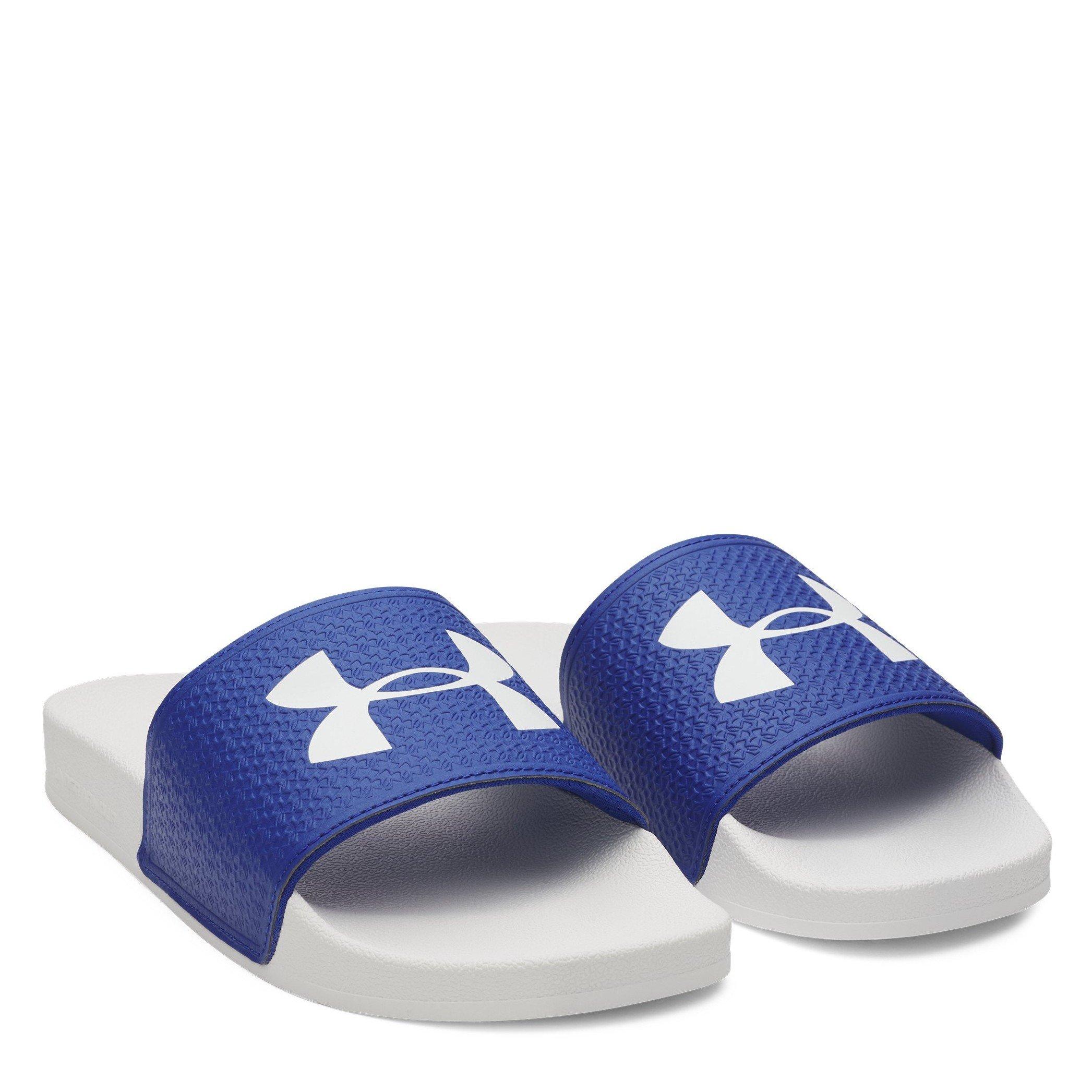 Royal/Blanc - Under Armour - Men's Pool Sliders - 5