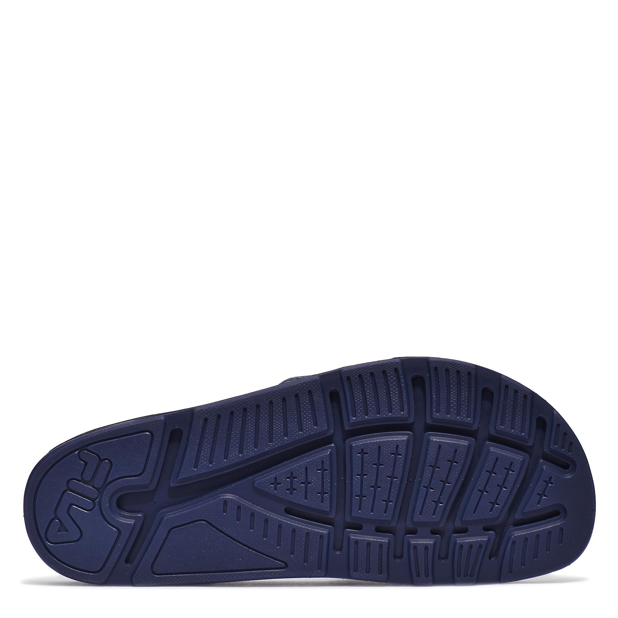 Navy blue hot sale fila slides