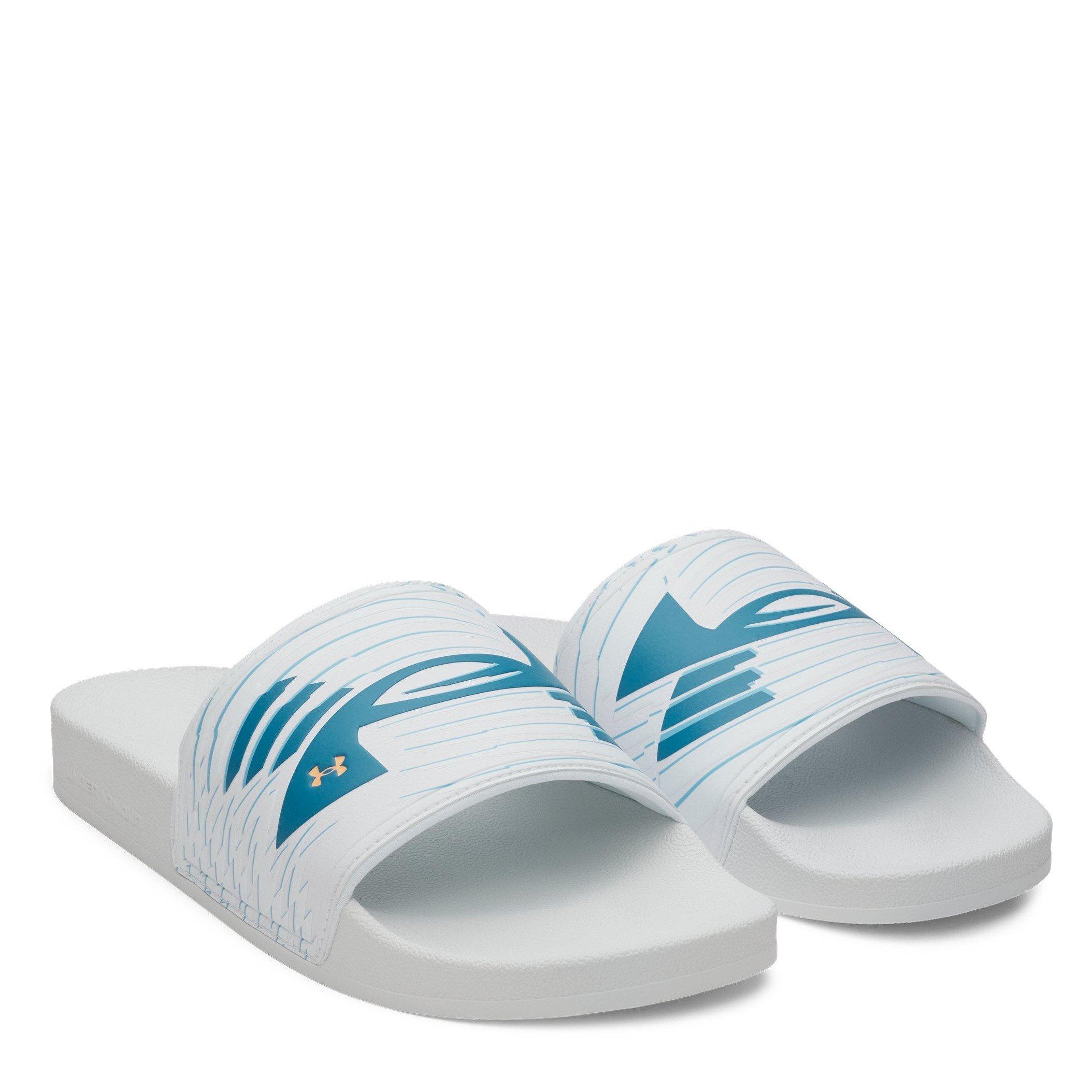 Blanc/Bleu - Under Armour - UA ARMR Sport Slide Sn63 - 5