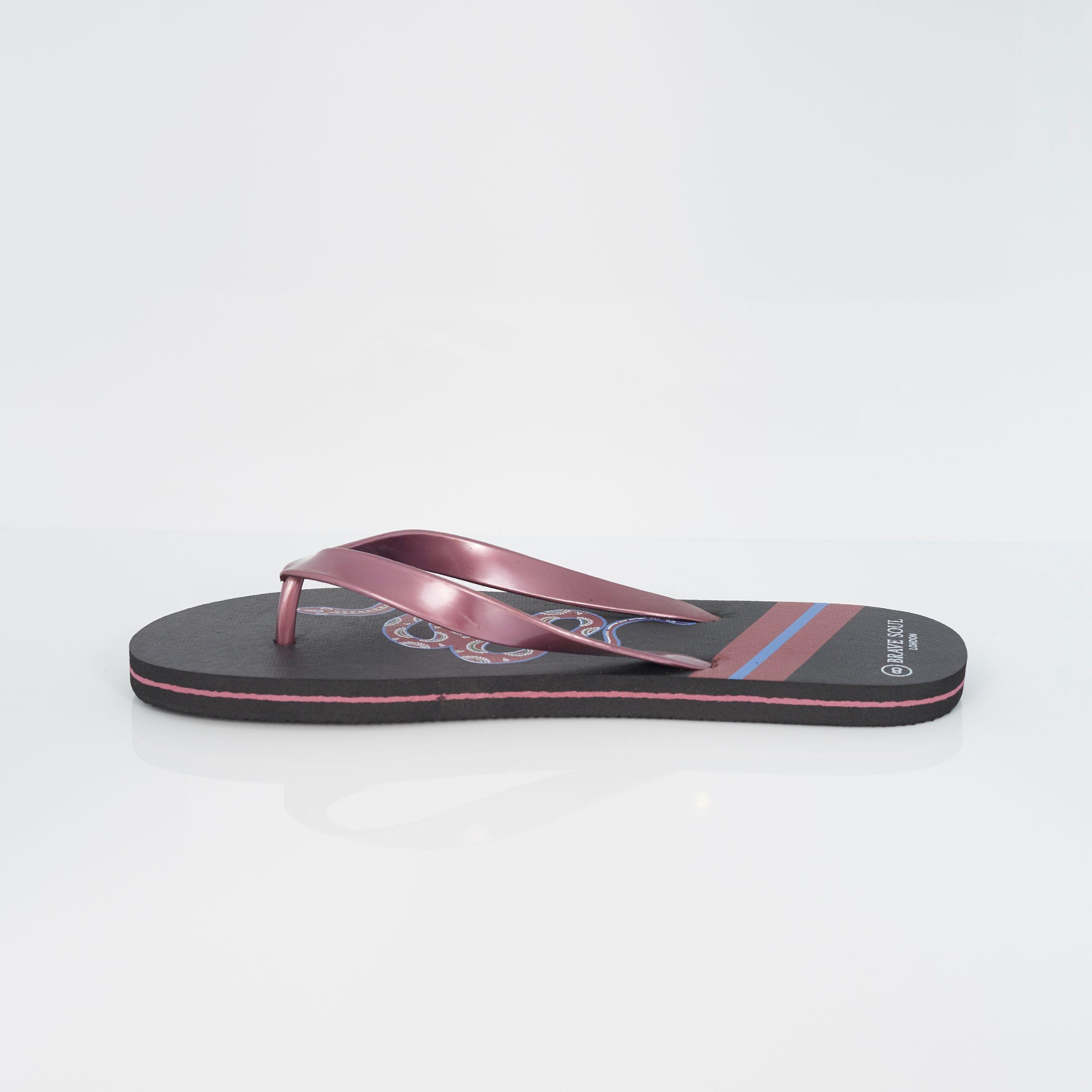 Black - Brave Soul - Brave Mens Classic Flip Flop - 2