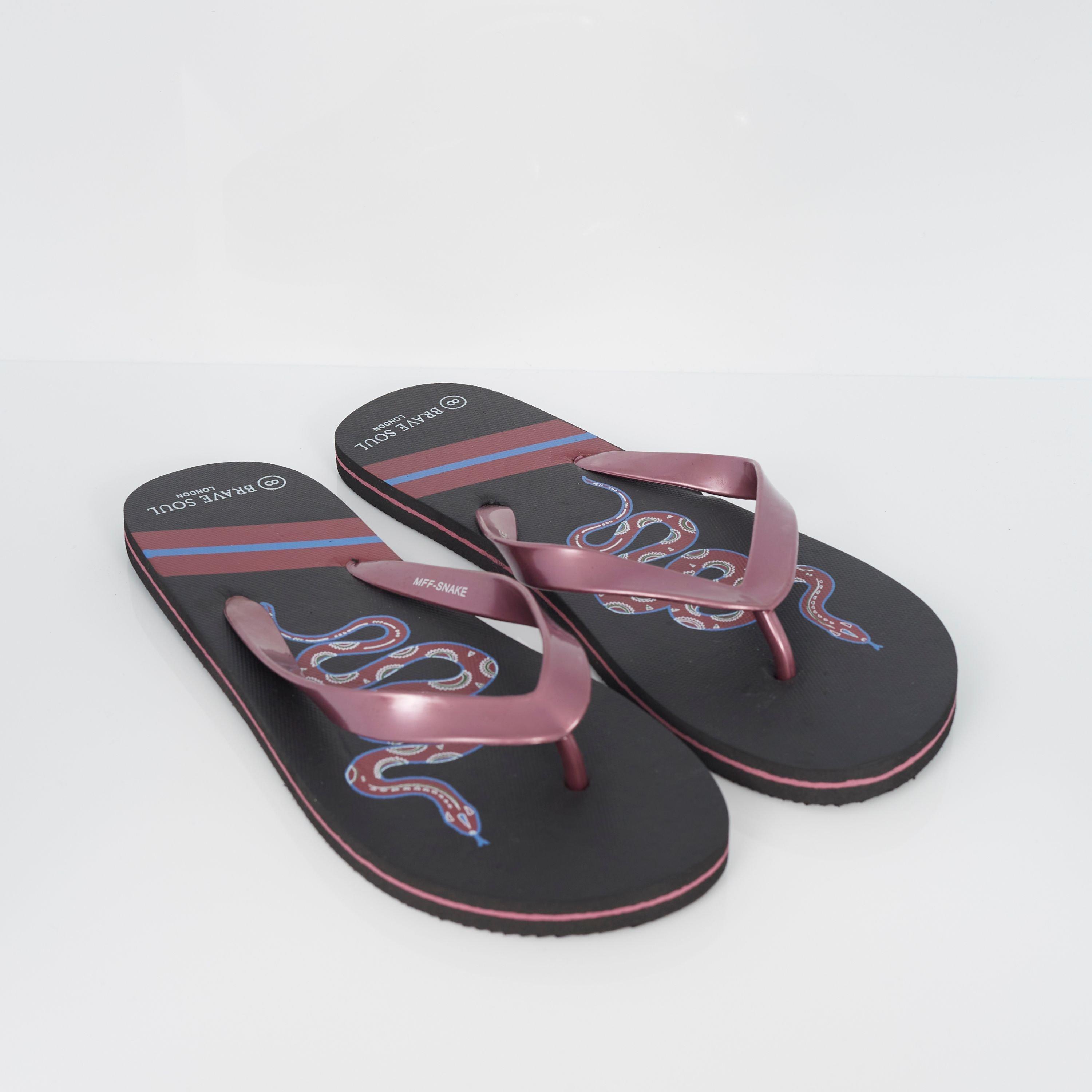 Black - Brave Soul - Brave Mens Classic Flip Flop - 3