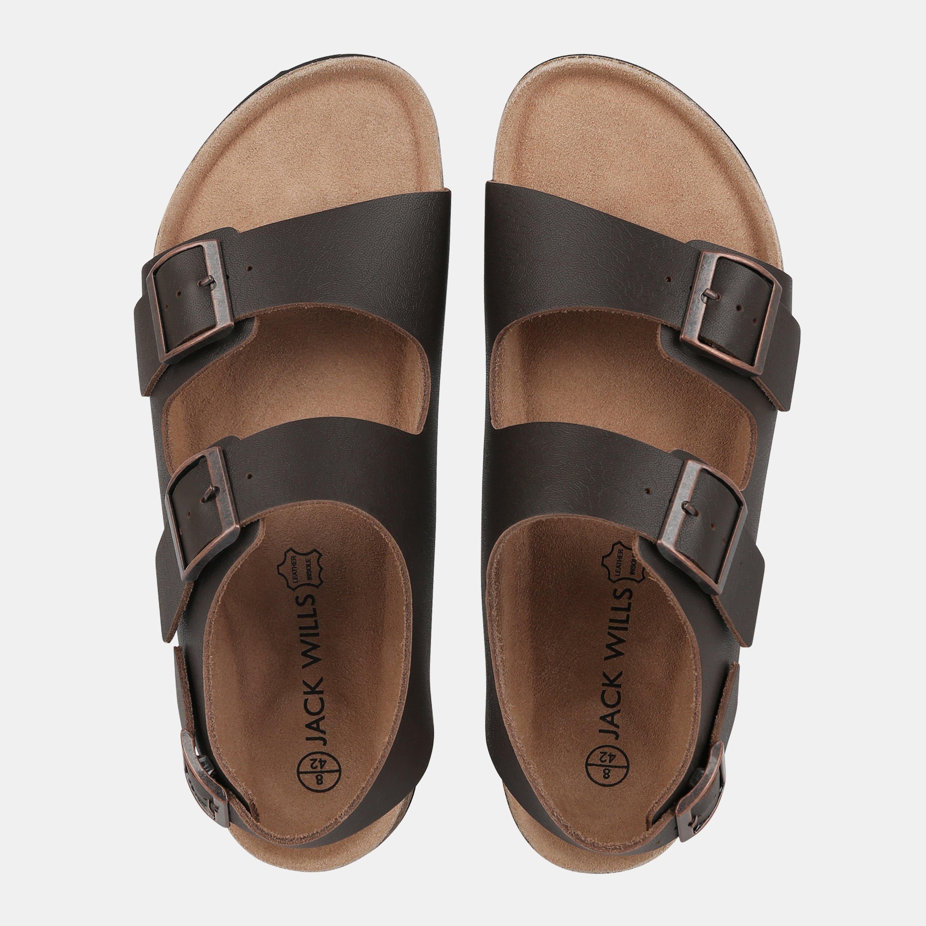 Bruin - Jack Wills - Men's Leather Slip On Flat Sandals - 4