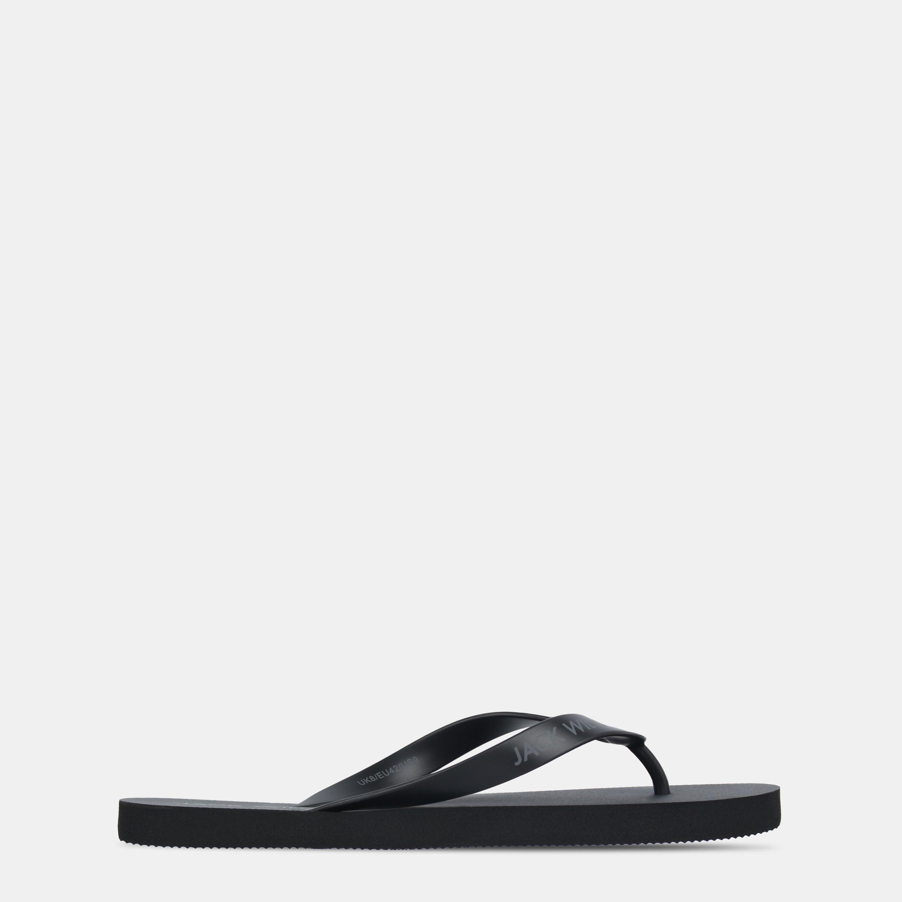 Jack Wills Men's Jw Flop Flip Flops - Black - 10 (45)